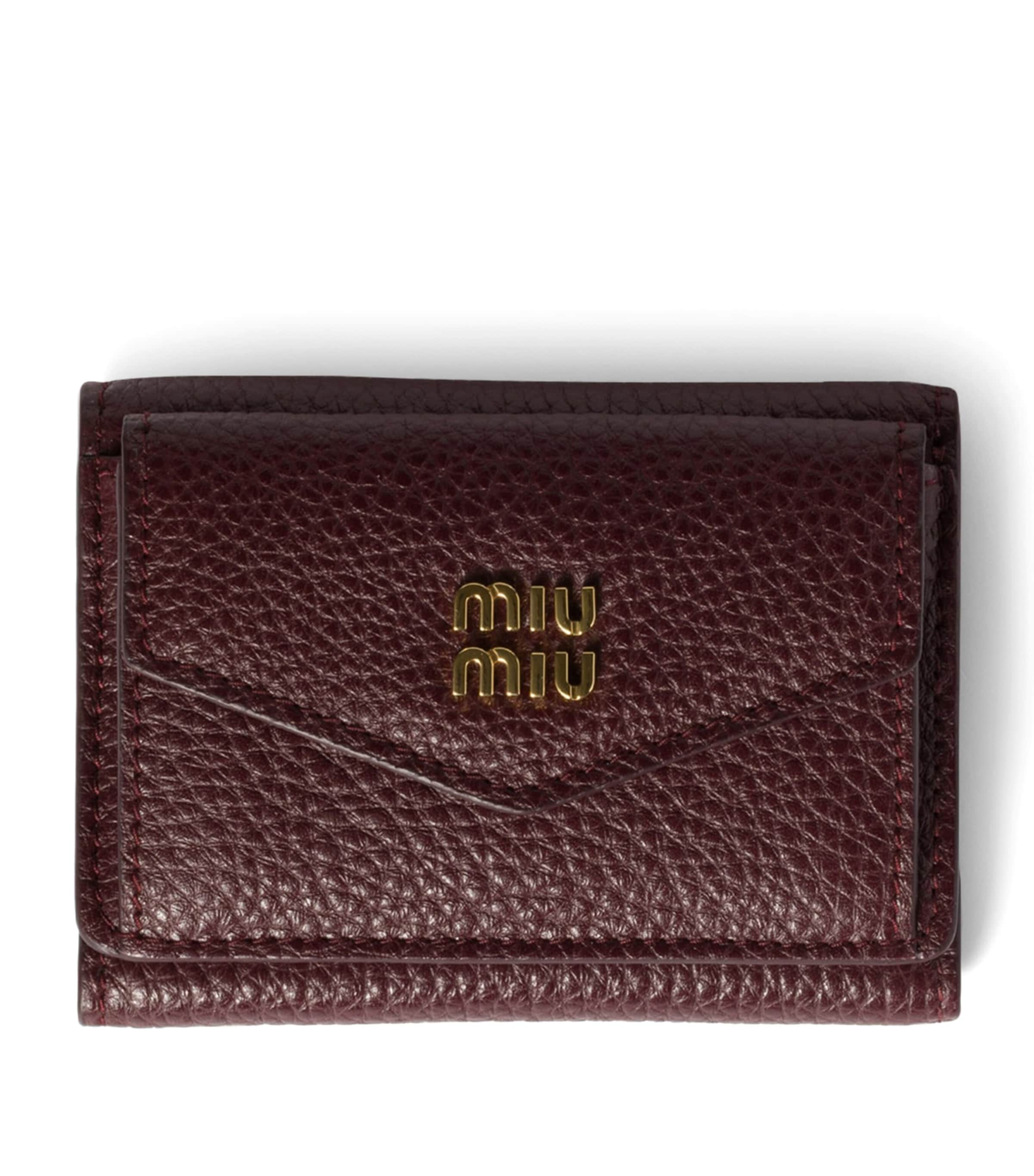 Small Leather Trifold Wallet