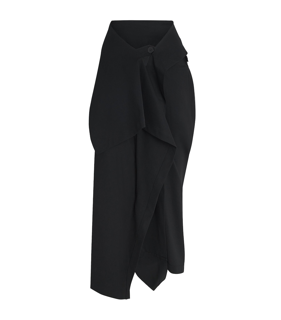 Issey Miyake Womens Cotton-Blend Simple Ensemble Trousers