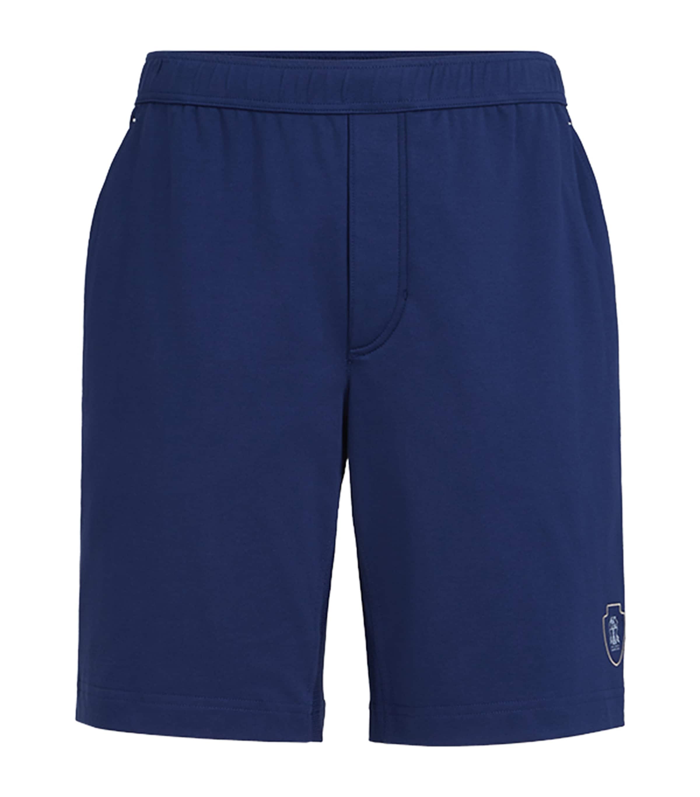 Brunello Cucinelli Mens Cotton Crest Shorts