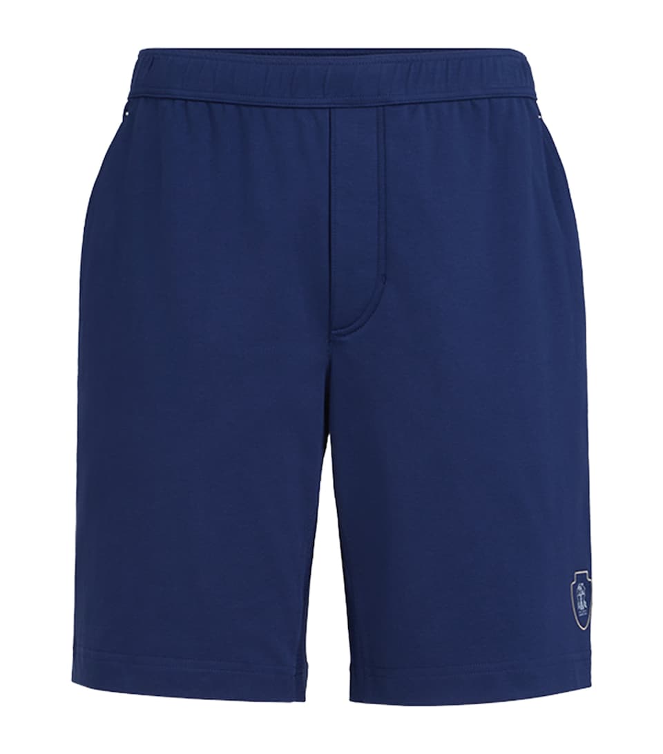 Brunello Cucinelli Mens Cotton Crest Shorts
