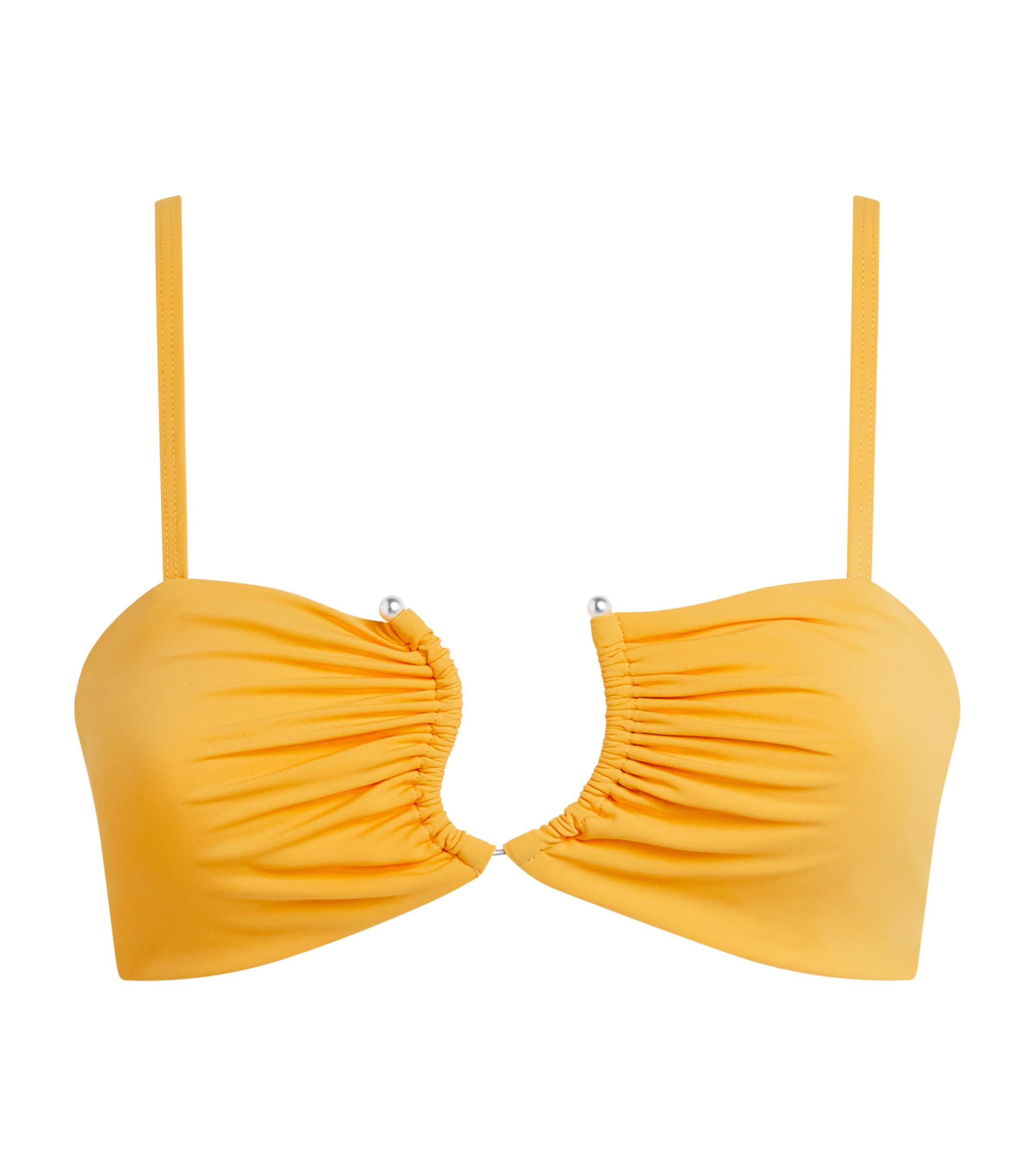 Christopher Esber Womens Crescent Bandeau Bikini Top Valencia