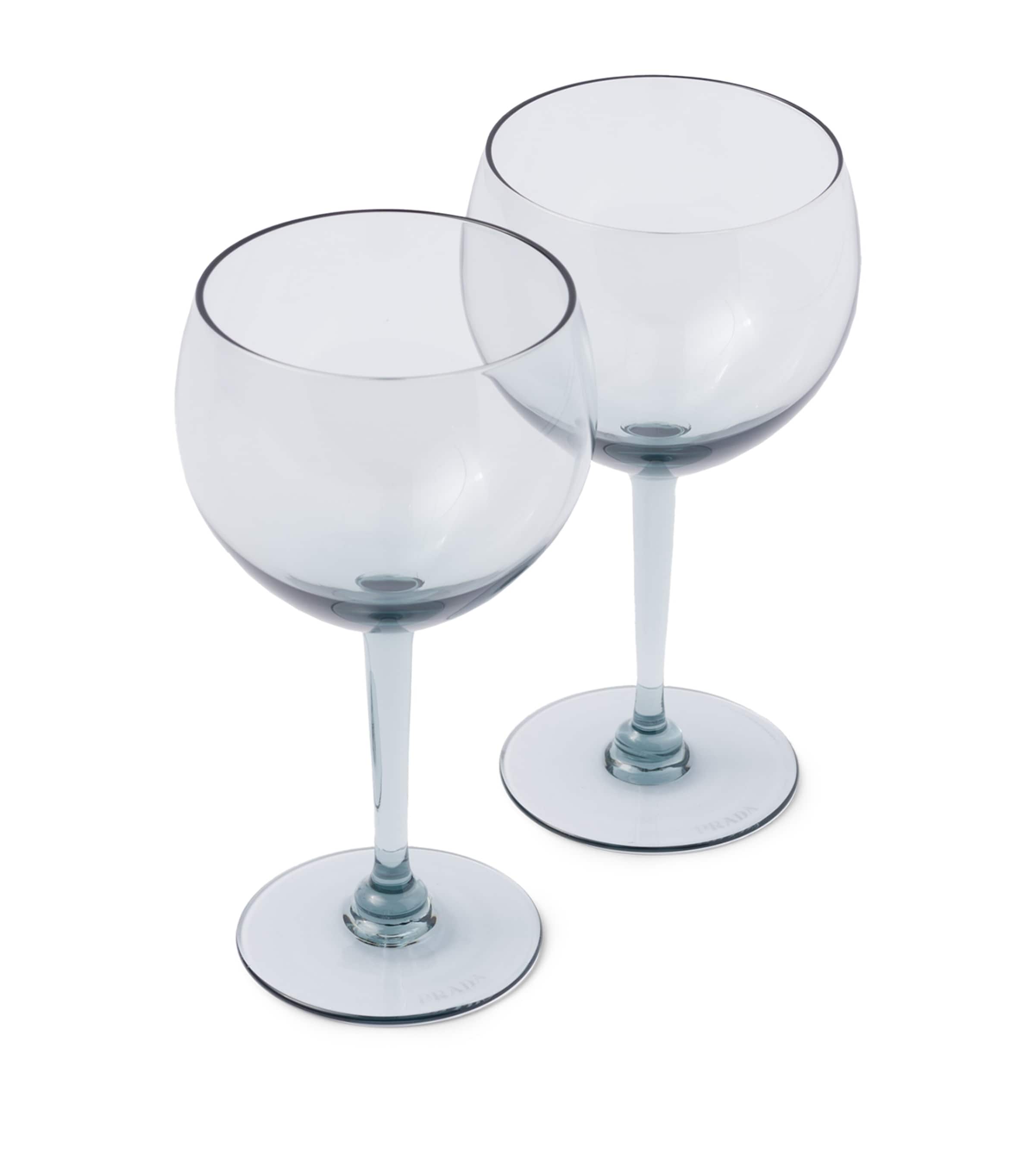 Prada New York Red Wine Glasses (Set of 2)
