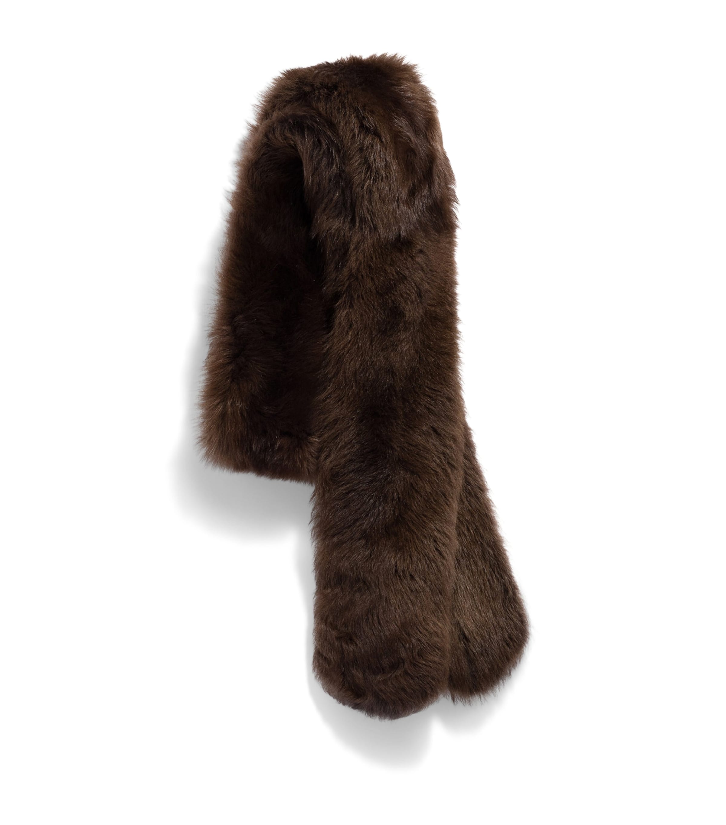 Miu Miu Shearling Stole Brown