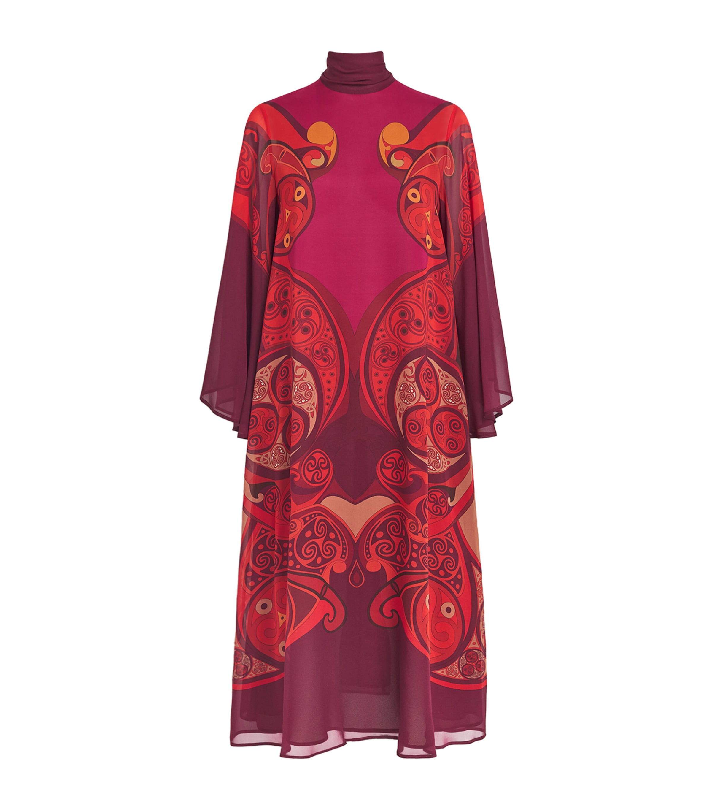 La Doublej Womens Silk Magnifico Midi Dress Alchemy Placee