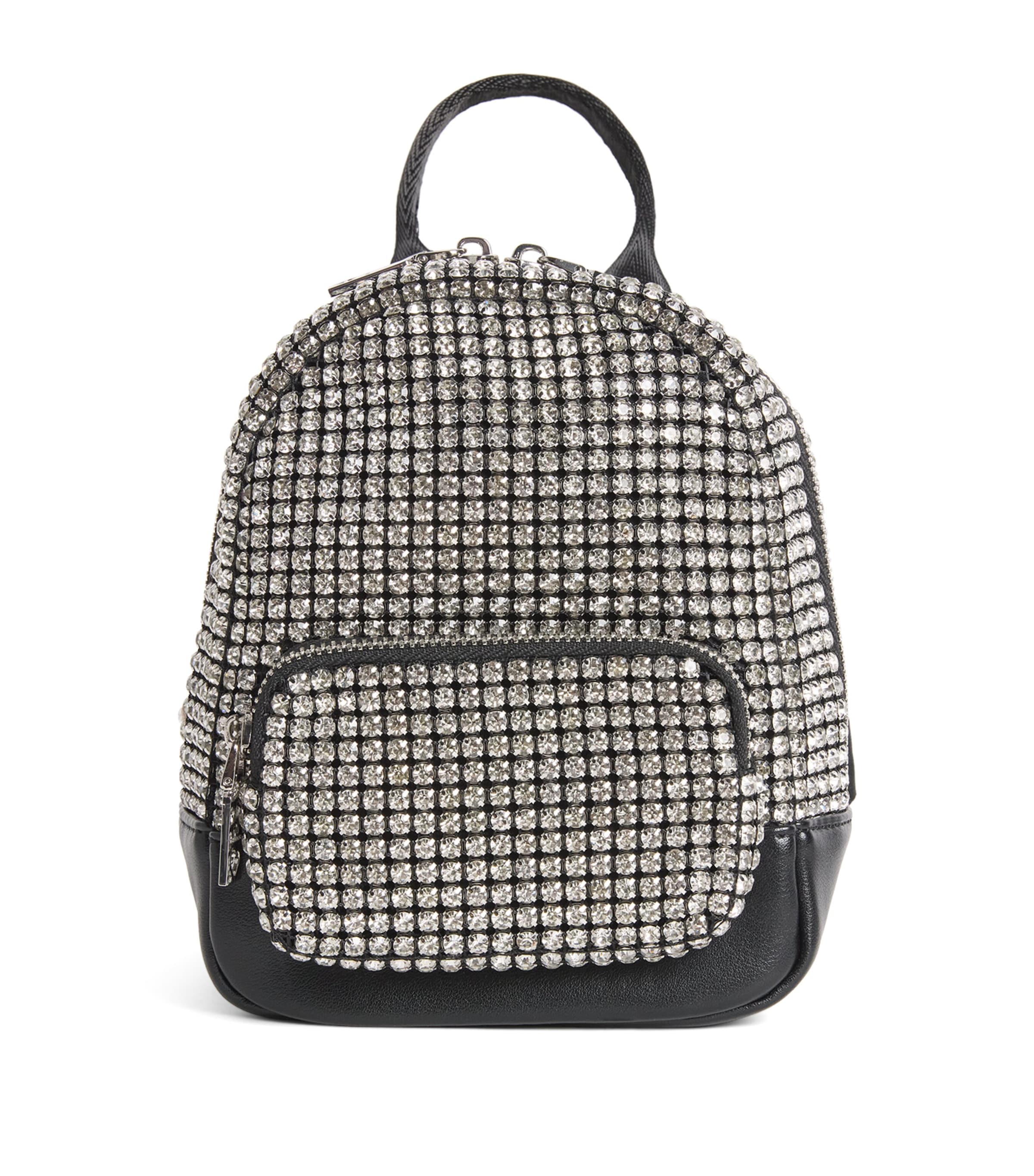 Monnalisa Rhinestone Backpack Nero