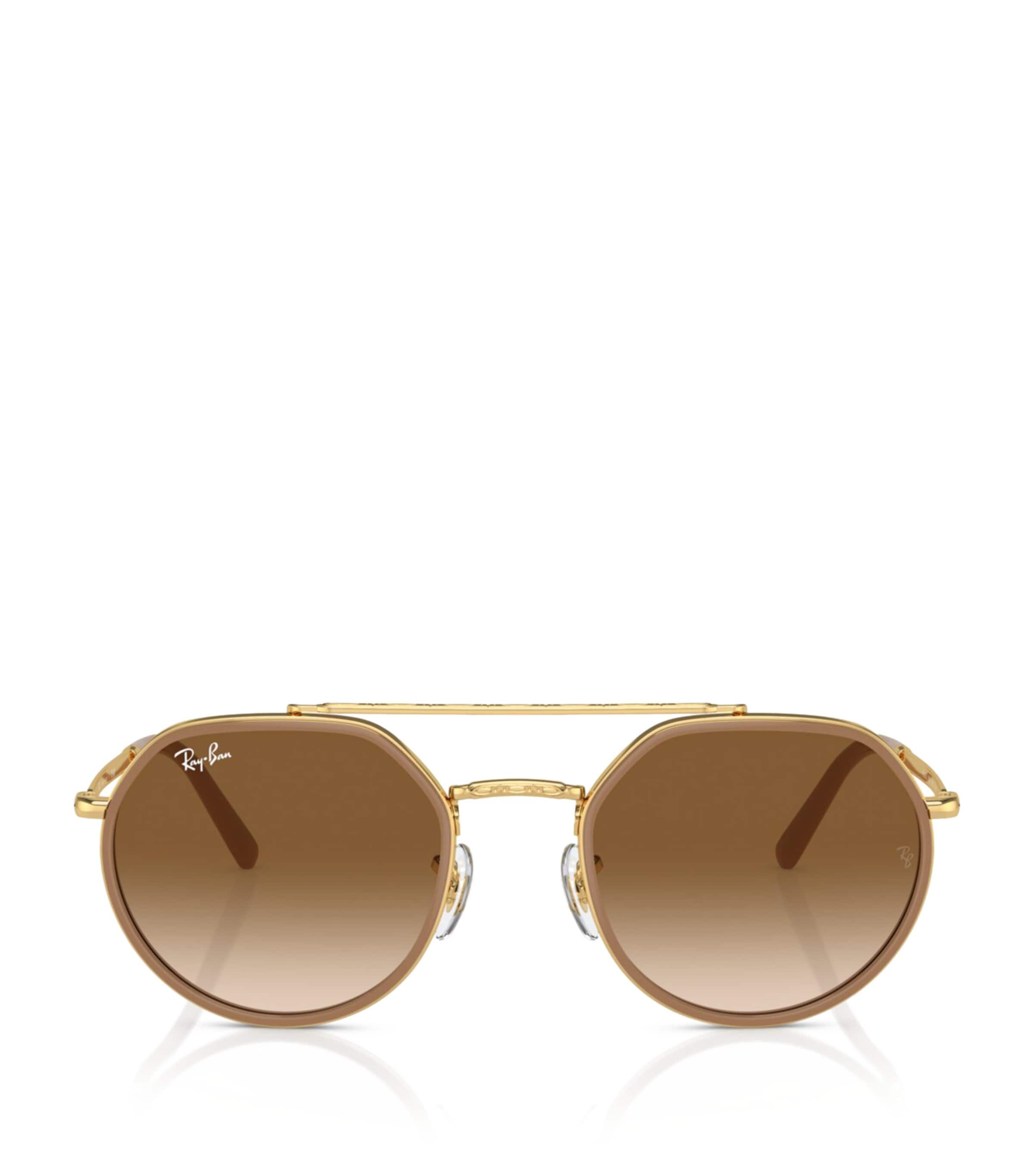 Ray-Ban Metal Irregular Sunglasses Gold