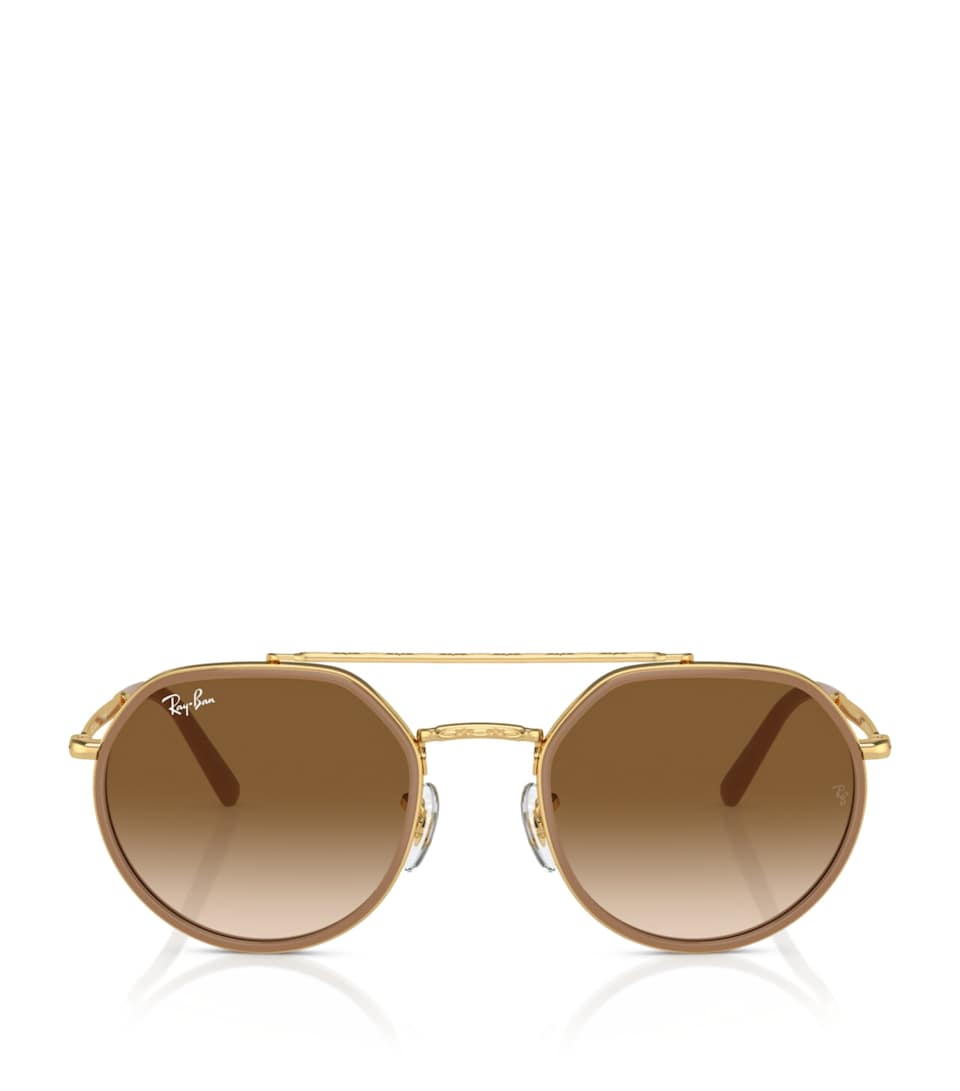 Ray-Ban Metal Irregular Sunglasses Gold