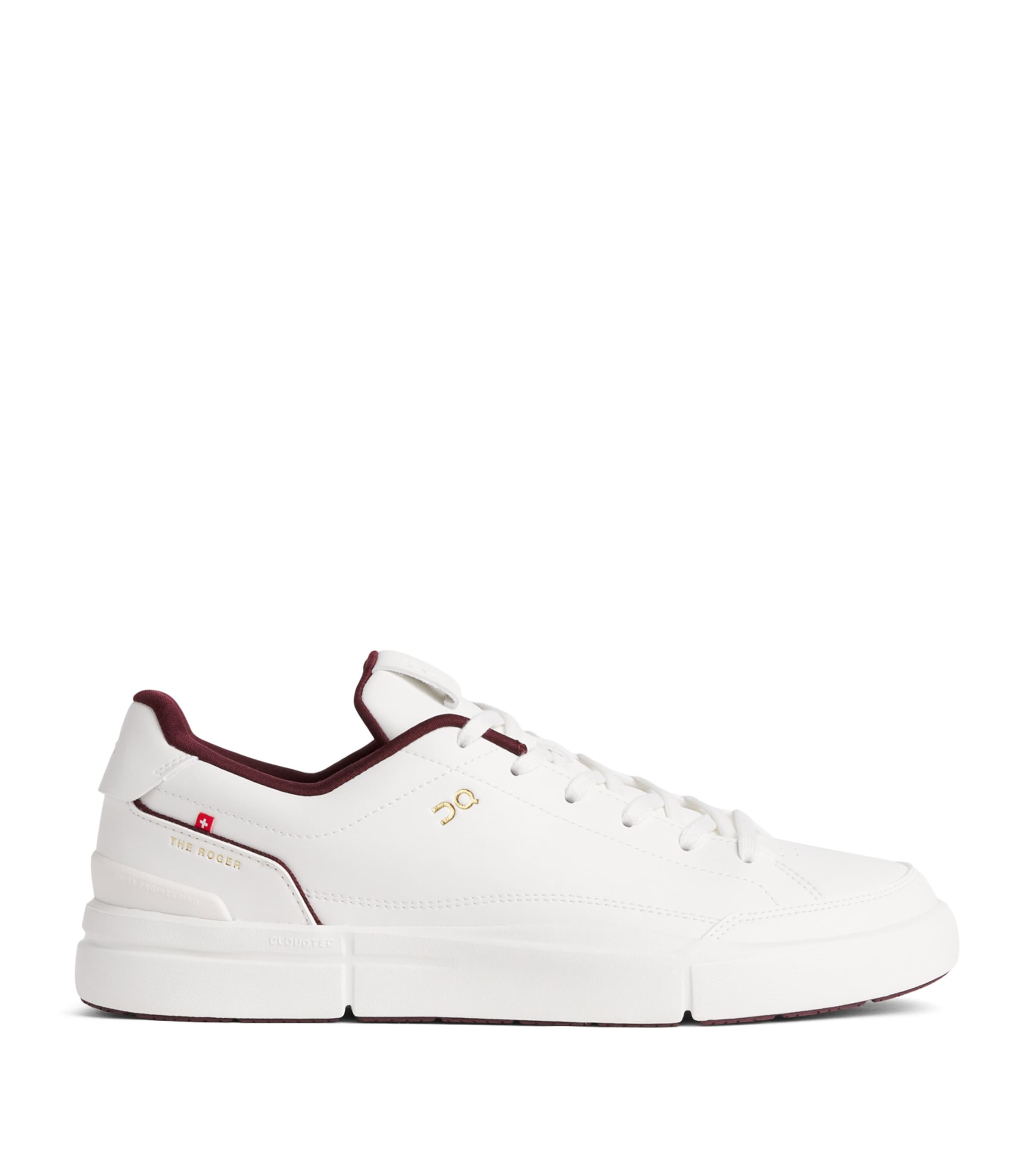 On THE ROGER Centre Court Sneakers Ivory | Maroon