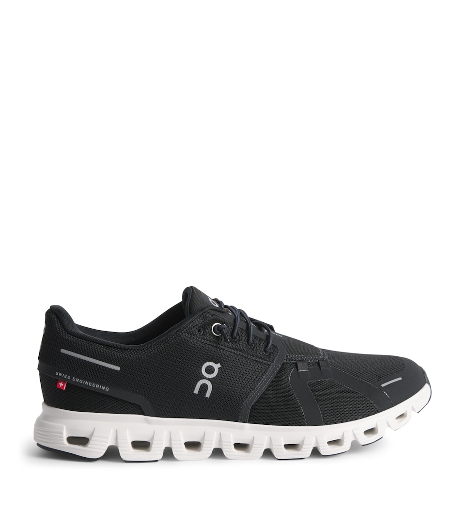 On Mens Cloud 6 Trainers Black | White
