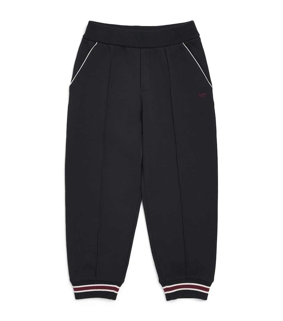 Emporio Armani Kids Eagle Logo Sweatpants (4-16 Years) Iconico Blu Nvy