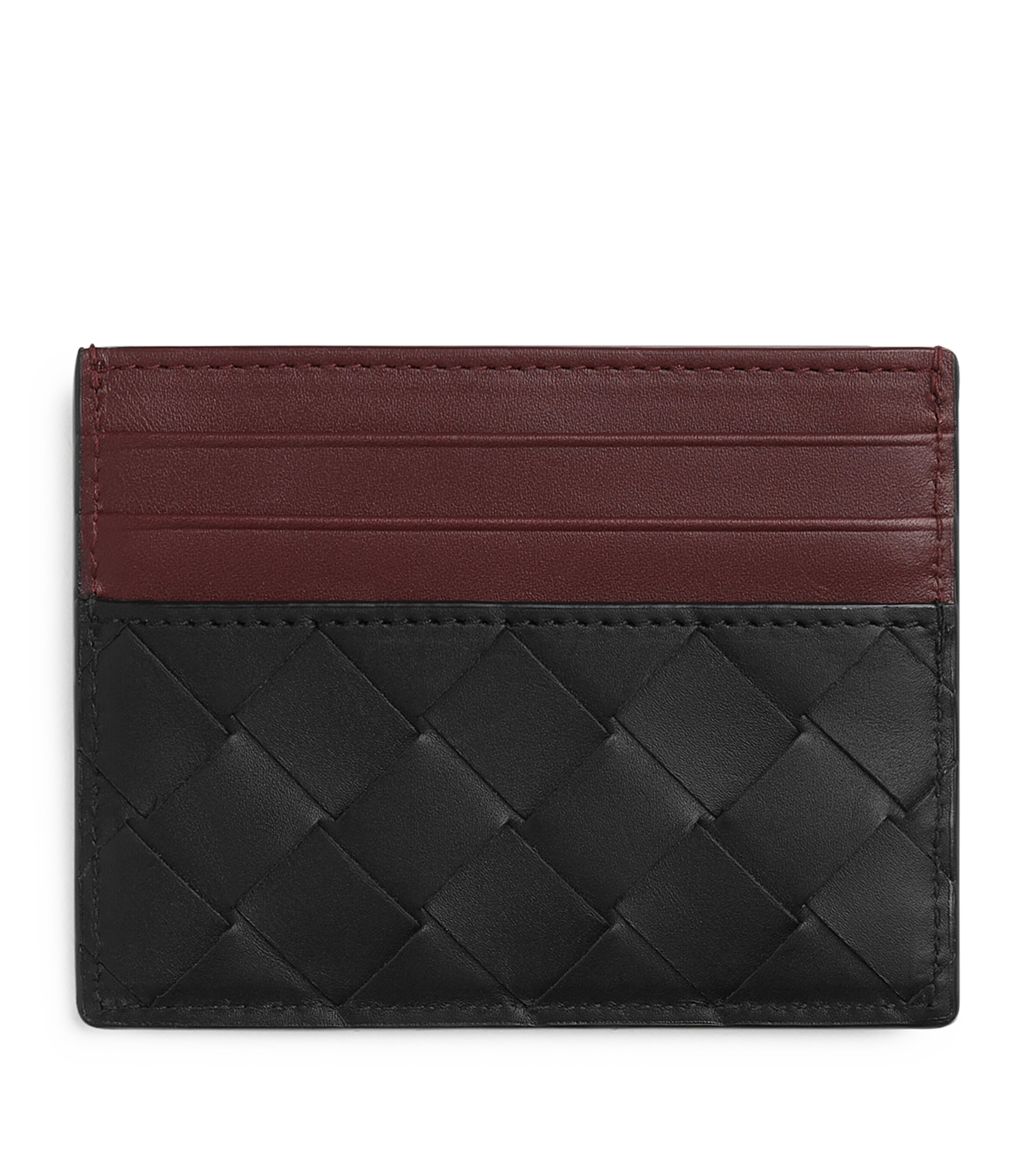 Bottega Veneta Leather Intrecciato Zipped Card Holder