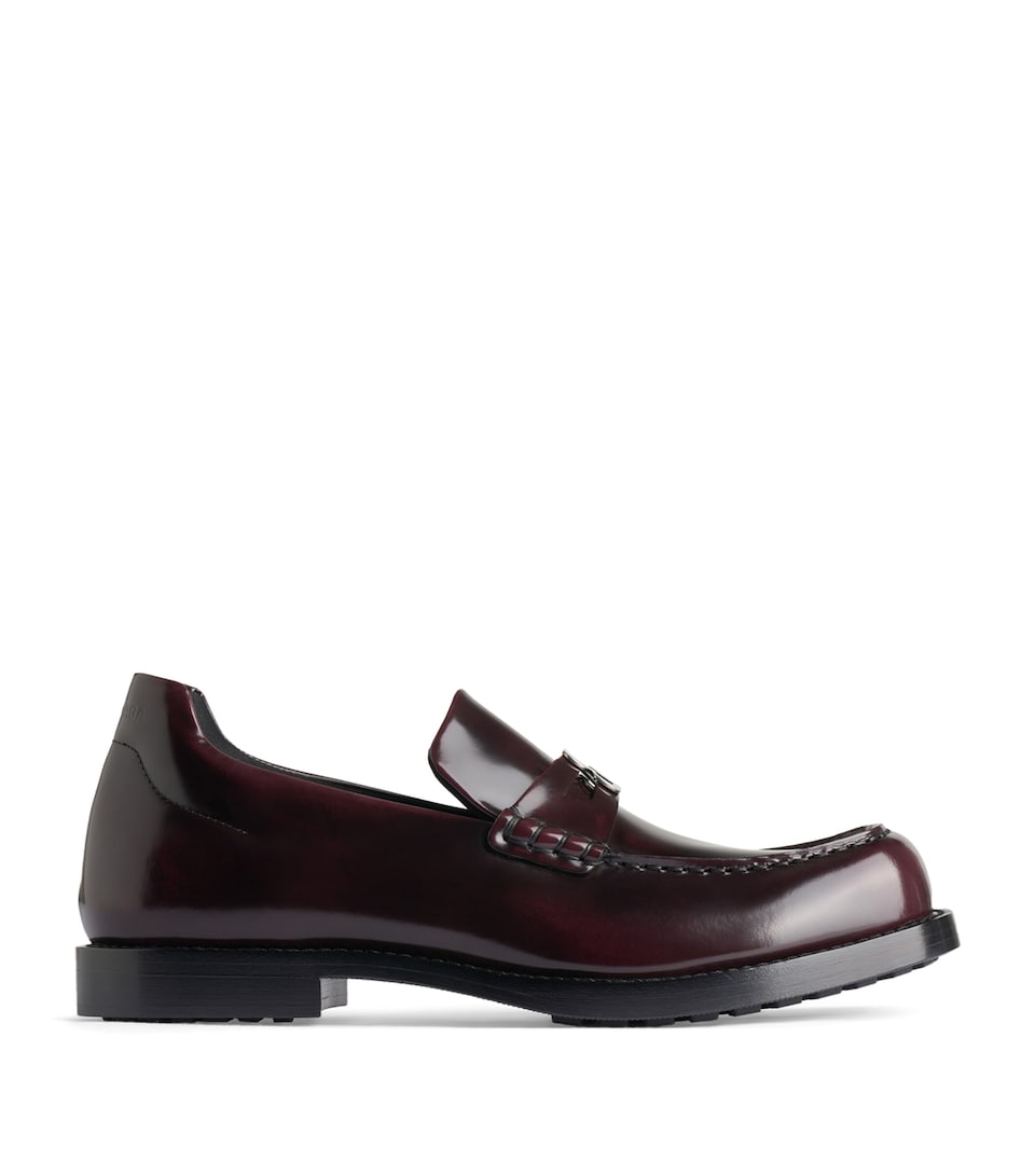 Balenciaga Brushed Leather Comfy Loafers