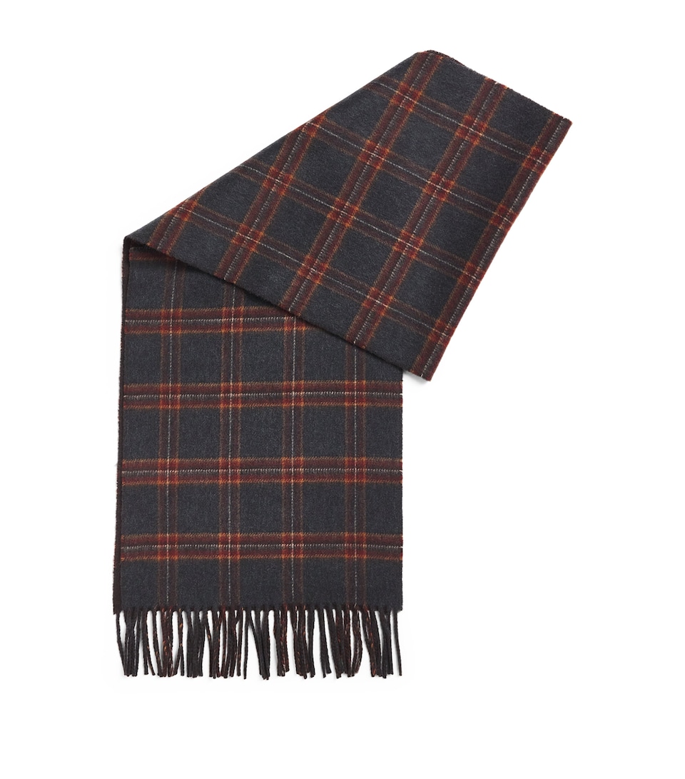 Cashmere Reversible Check Scarf
