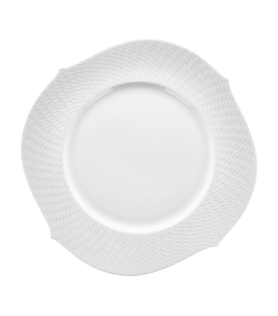 Porcelain Waves Relief Charger Plate (33cm)