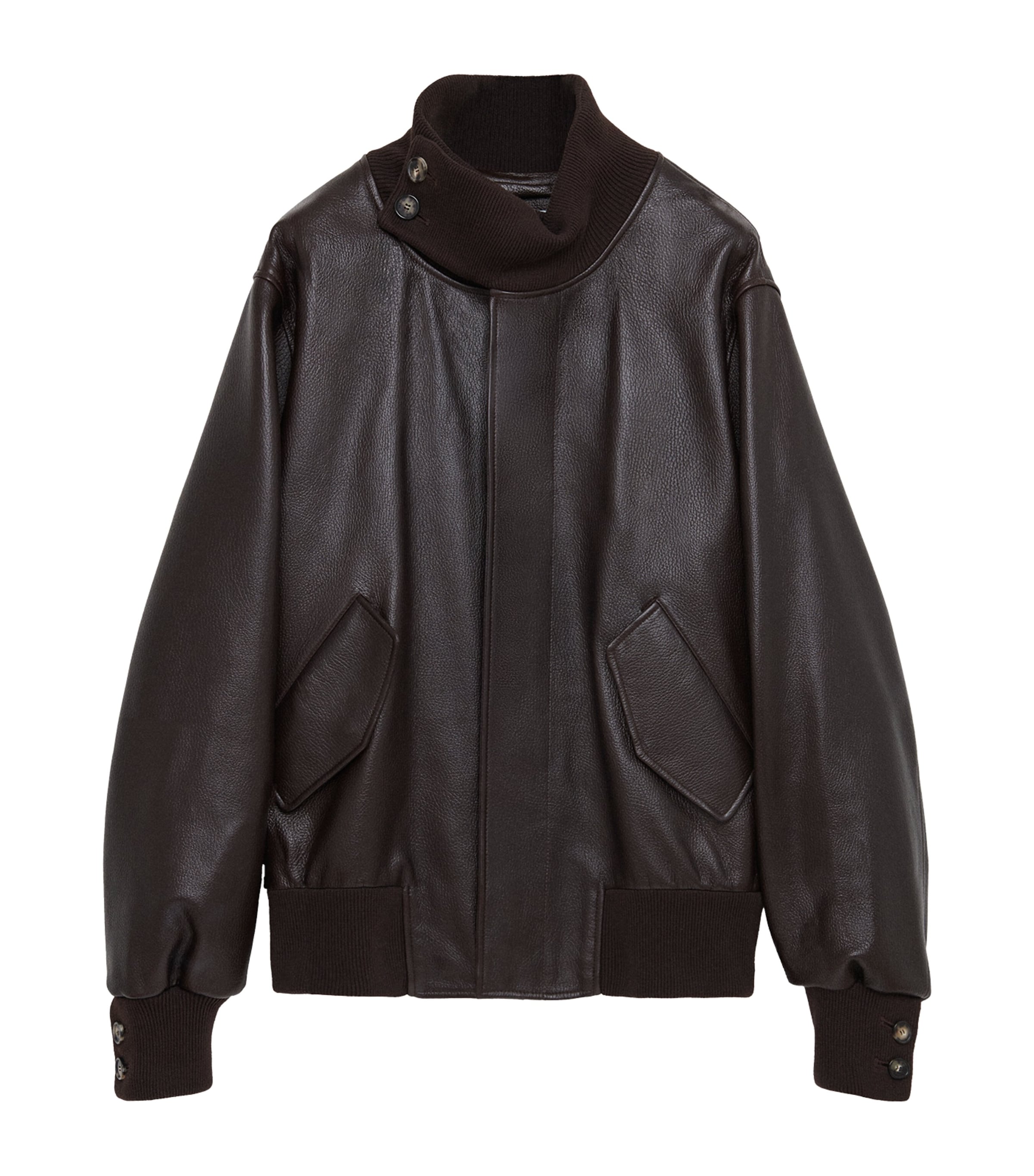 Leather Bomber Jacket