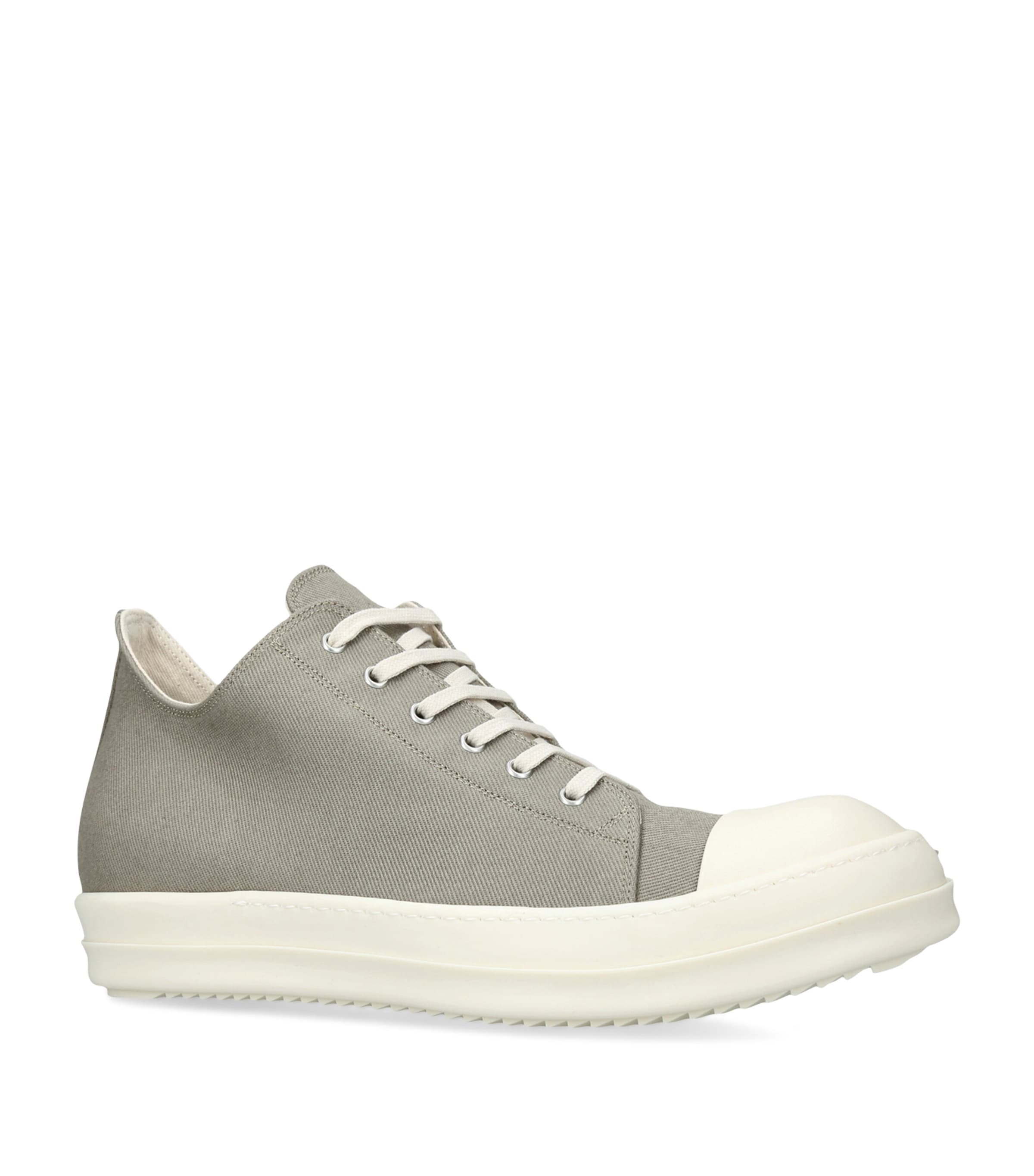 Rick Owens DRKSHDW Denim Low-Top Sneakers Bone