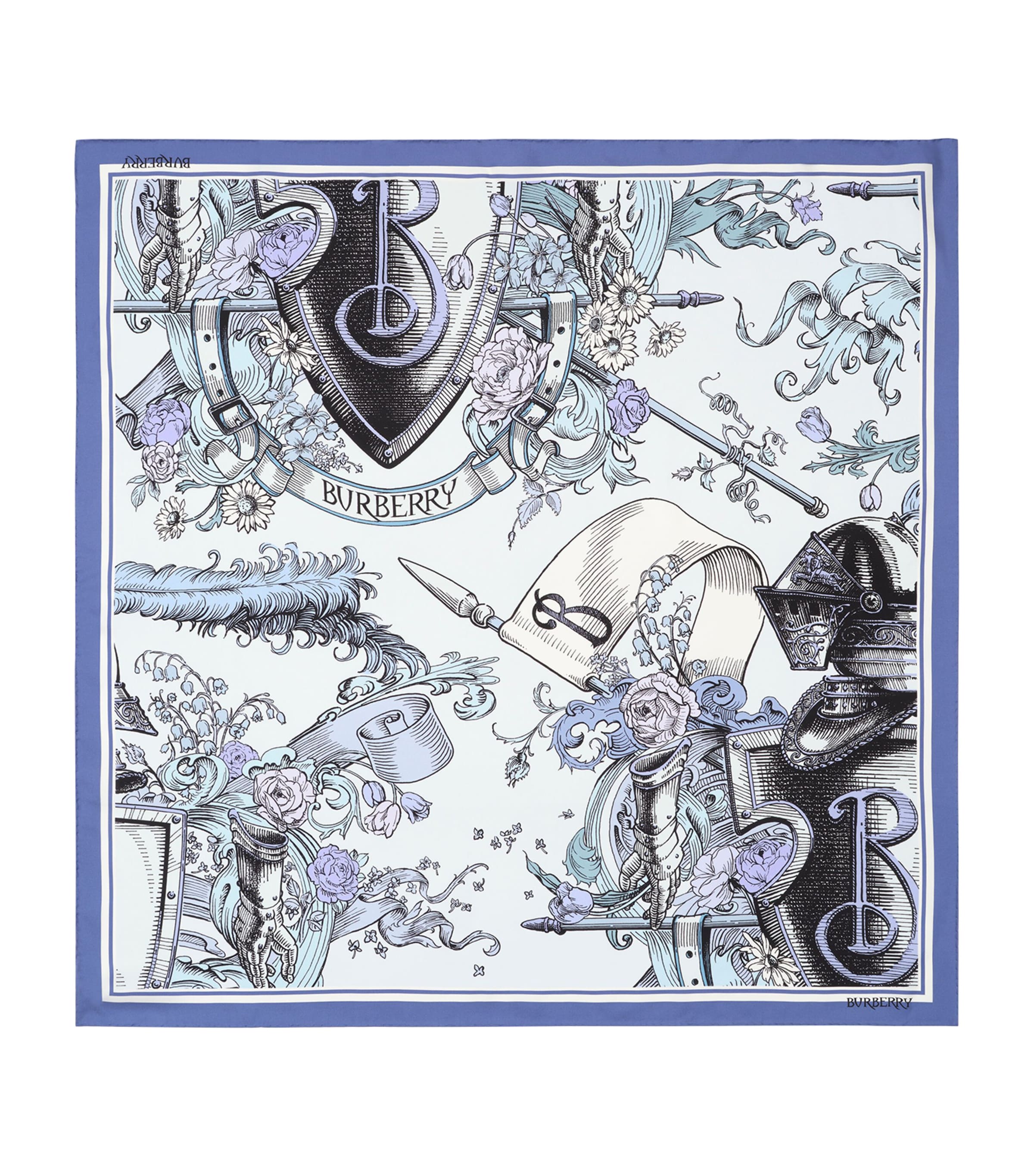 Silk Etched Knight Scarf