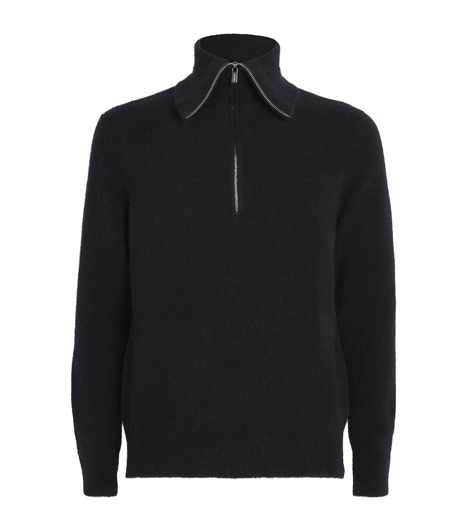 Wool Quarter-Zip Sweater