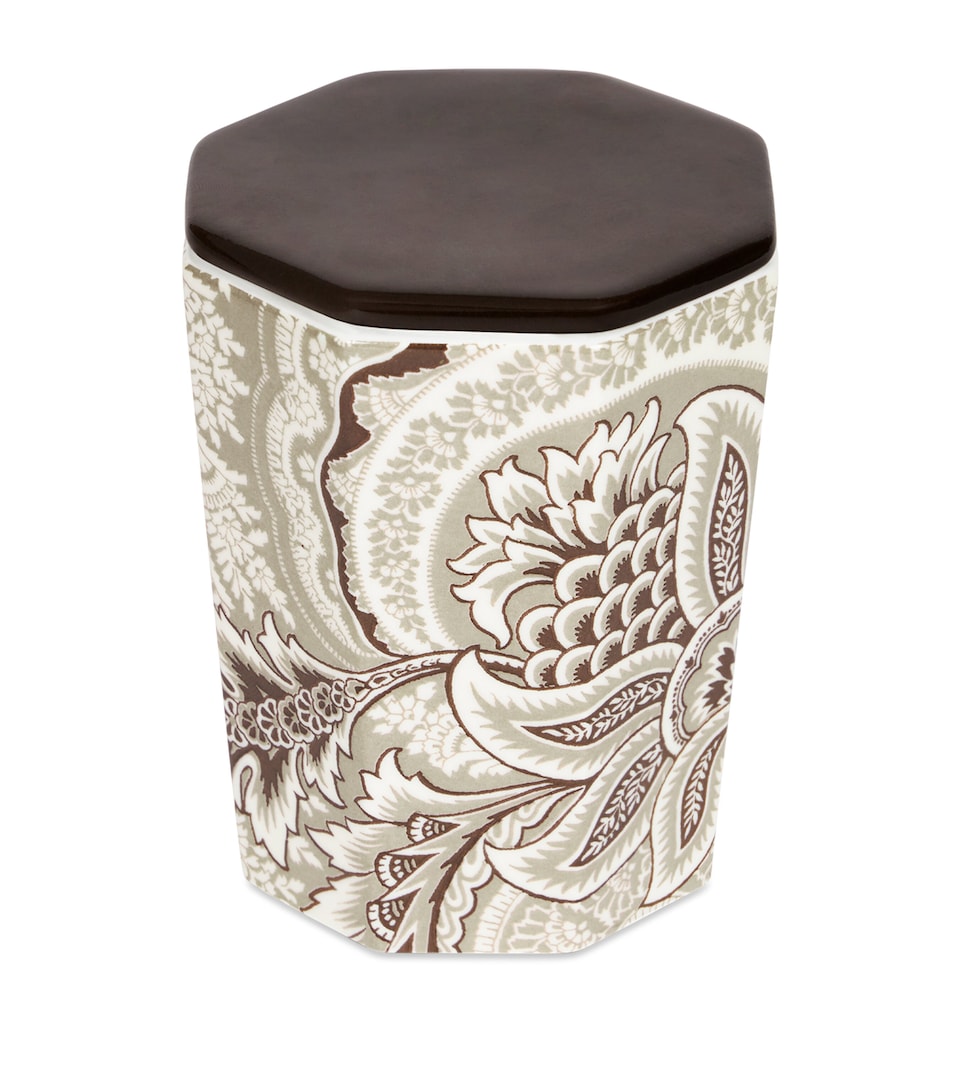 Etro Porcelain Bloom Candle (10cm) Khaki