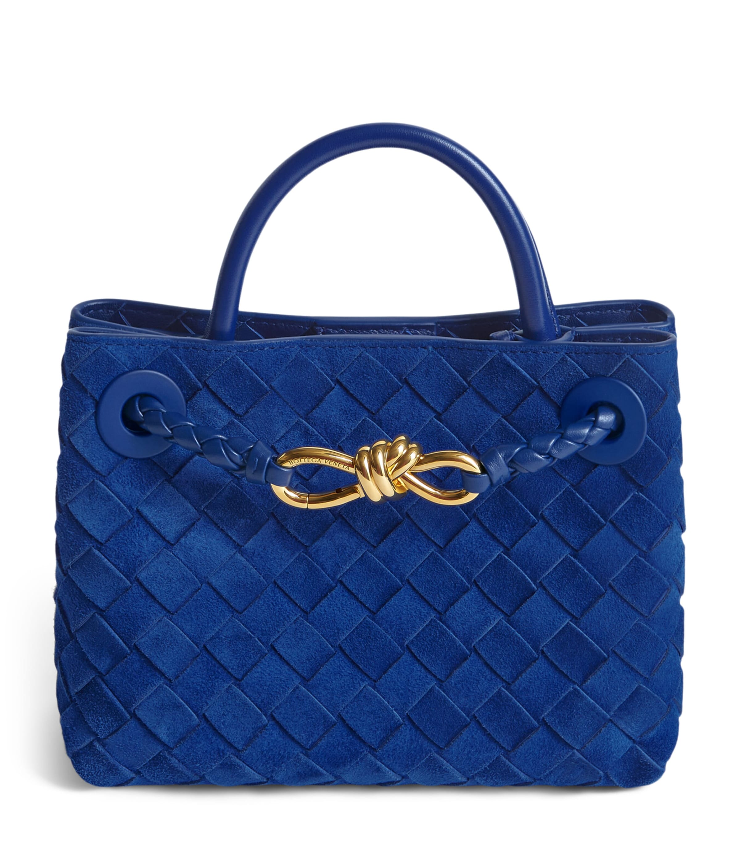 Bottega Veneta Mini Suede Andiamo Top-Handle Bag