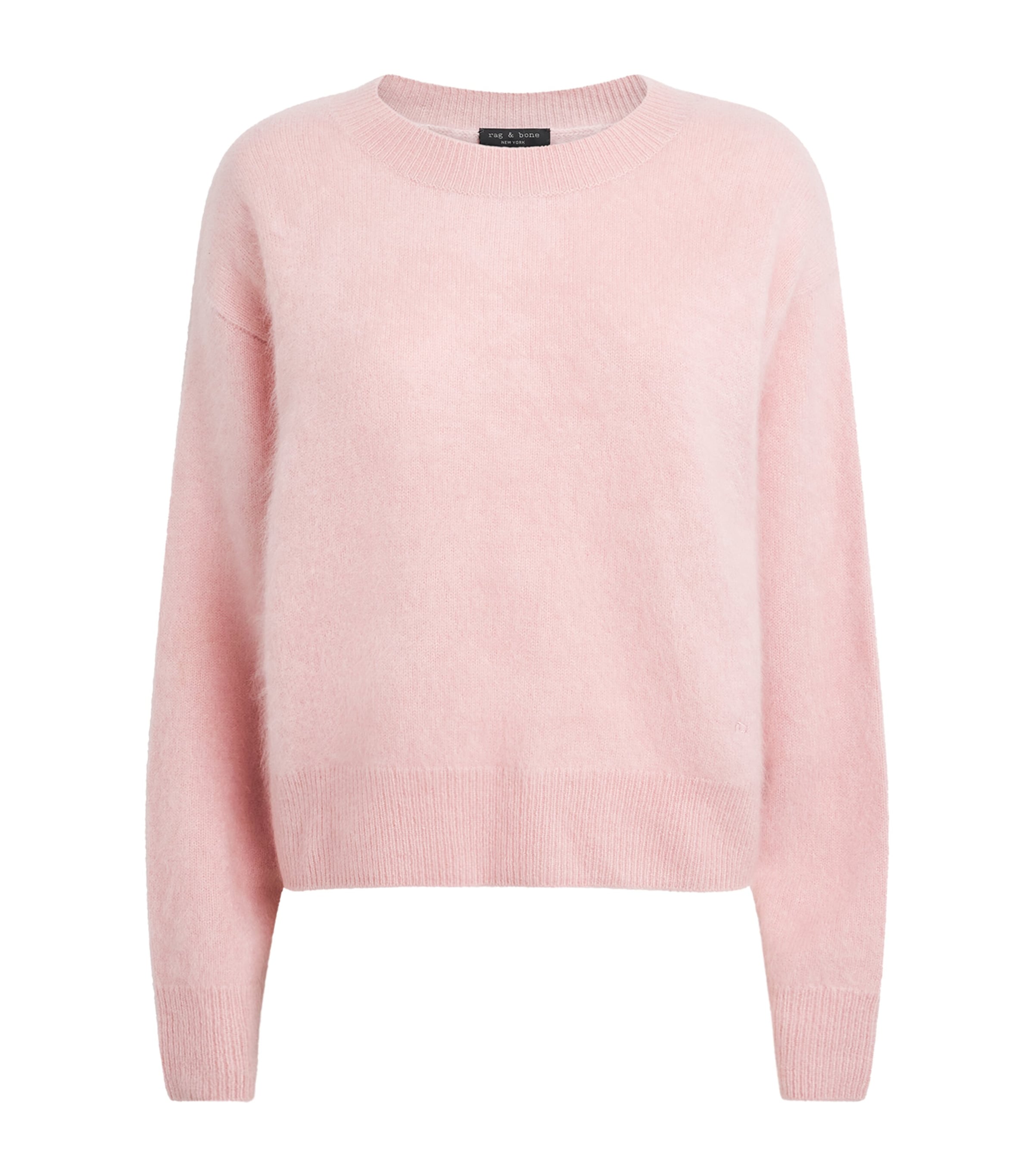 Rag & Bone Womens Brushed Cashmere Jada Crewneck Sweater Pink