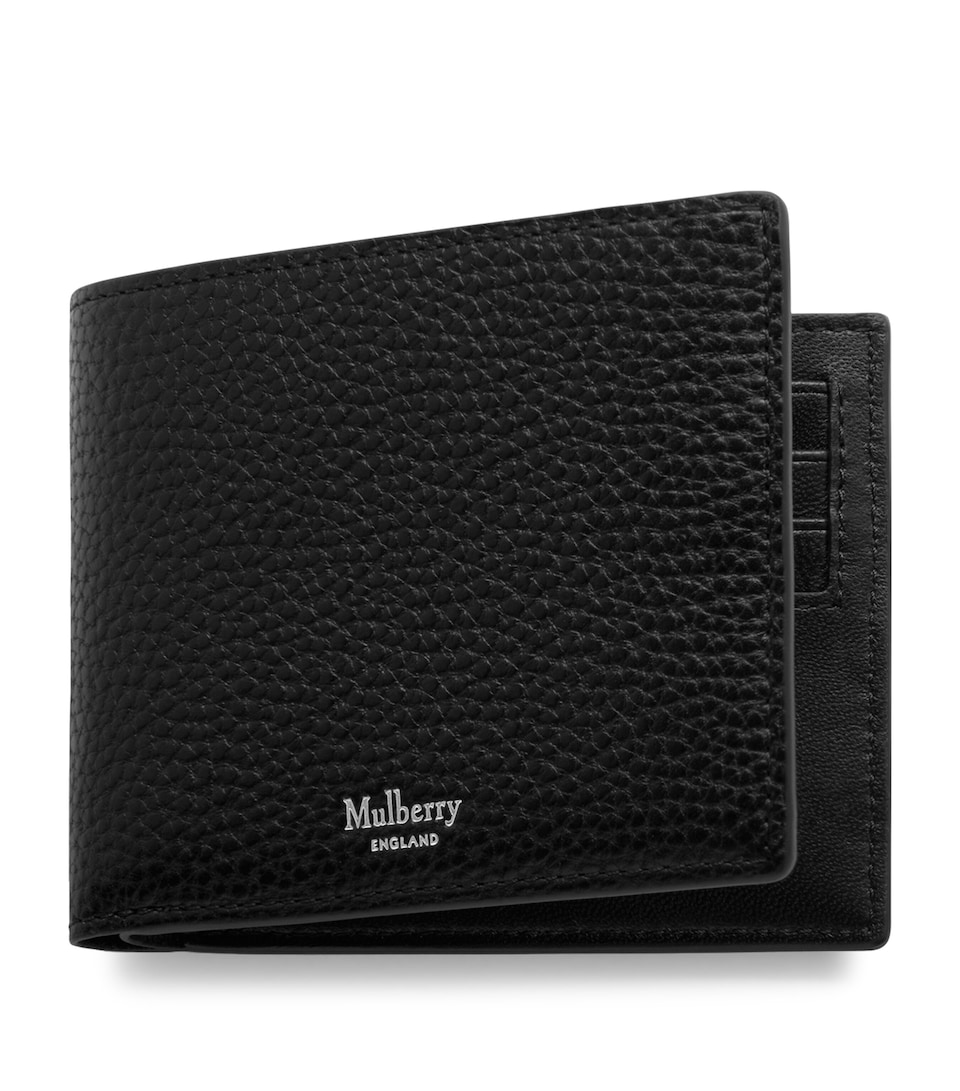 Mulberry Leather Bifold Wallet Black