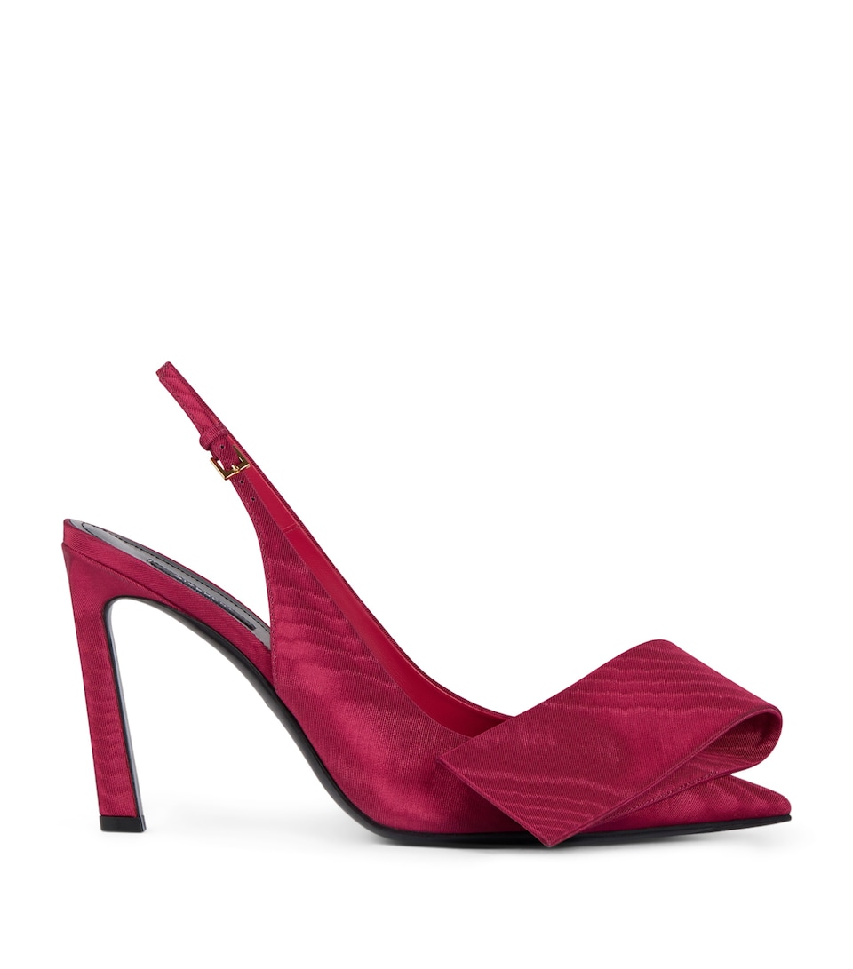 Givenchy Moiré Twisted Ribbon Slingback Sandals 95