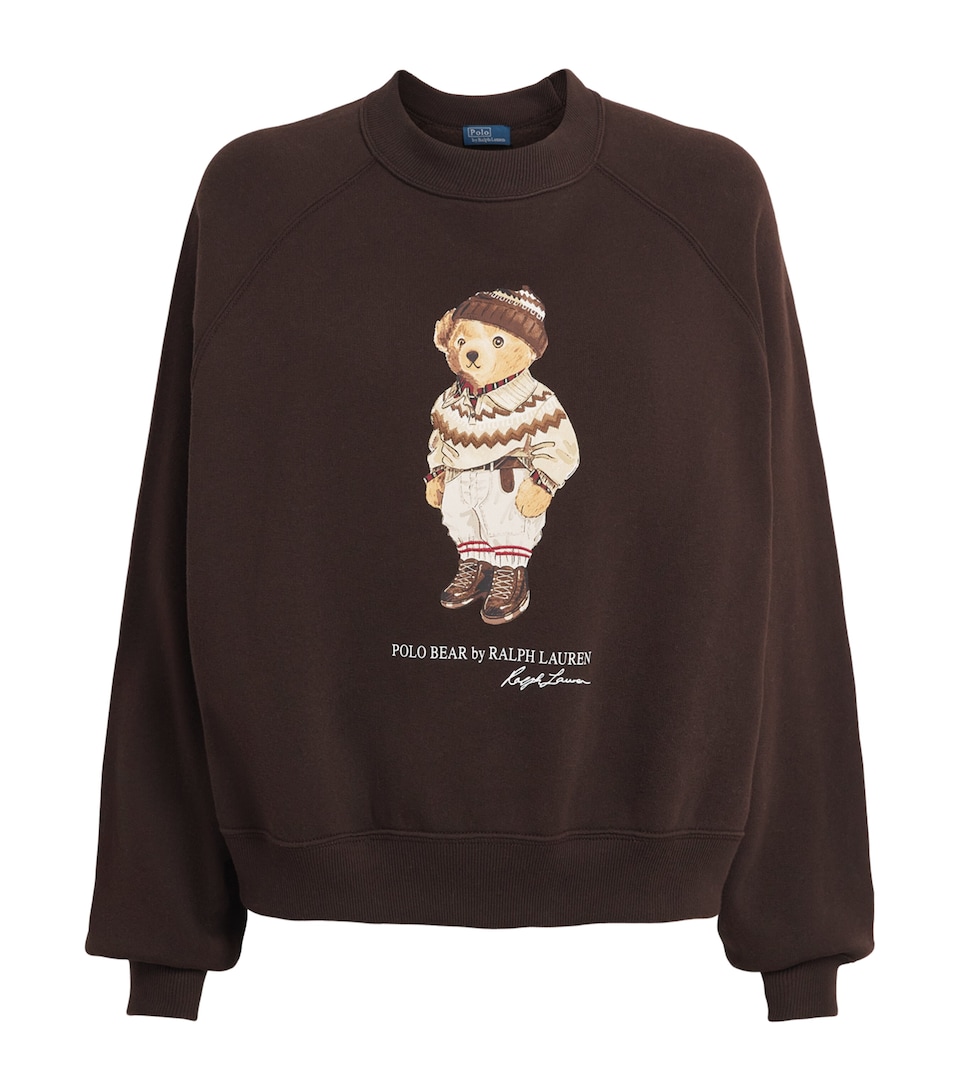 Cotton-Blend Polo Bear Sweatshirt