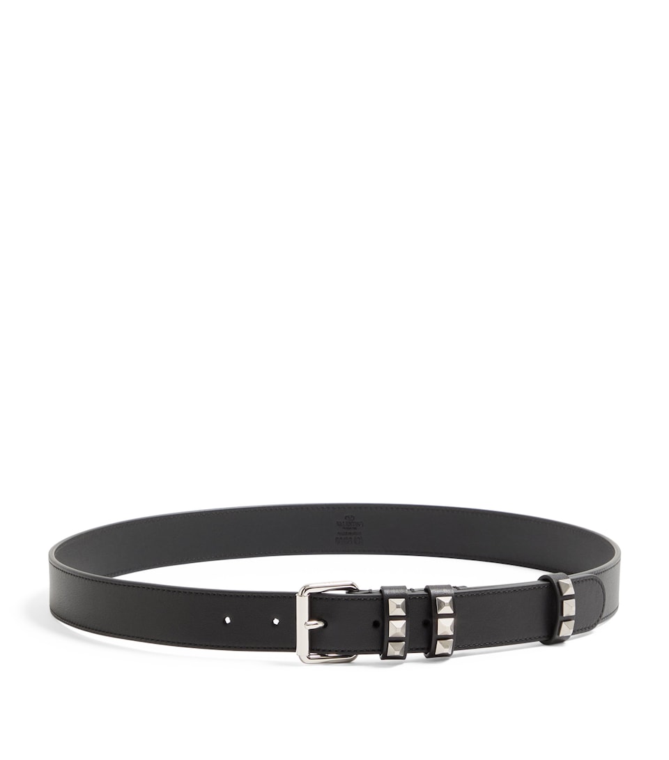 Calfskin Rockstud Belt