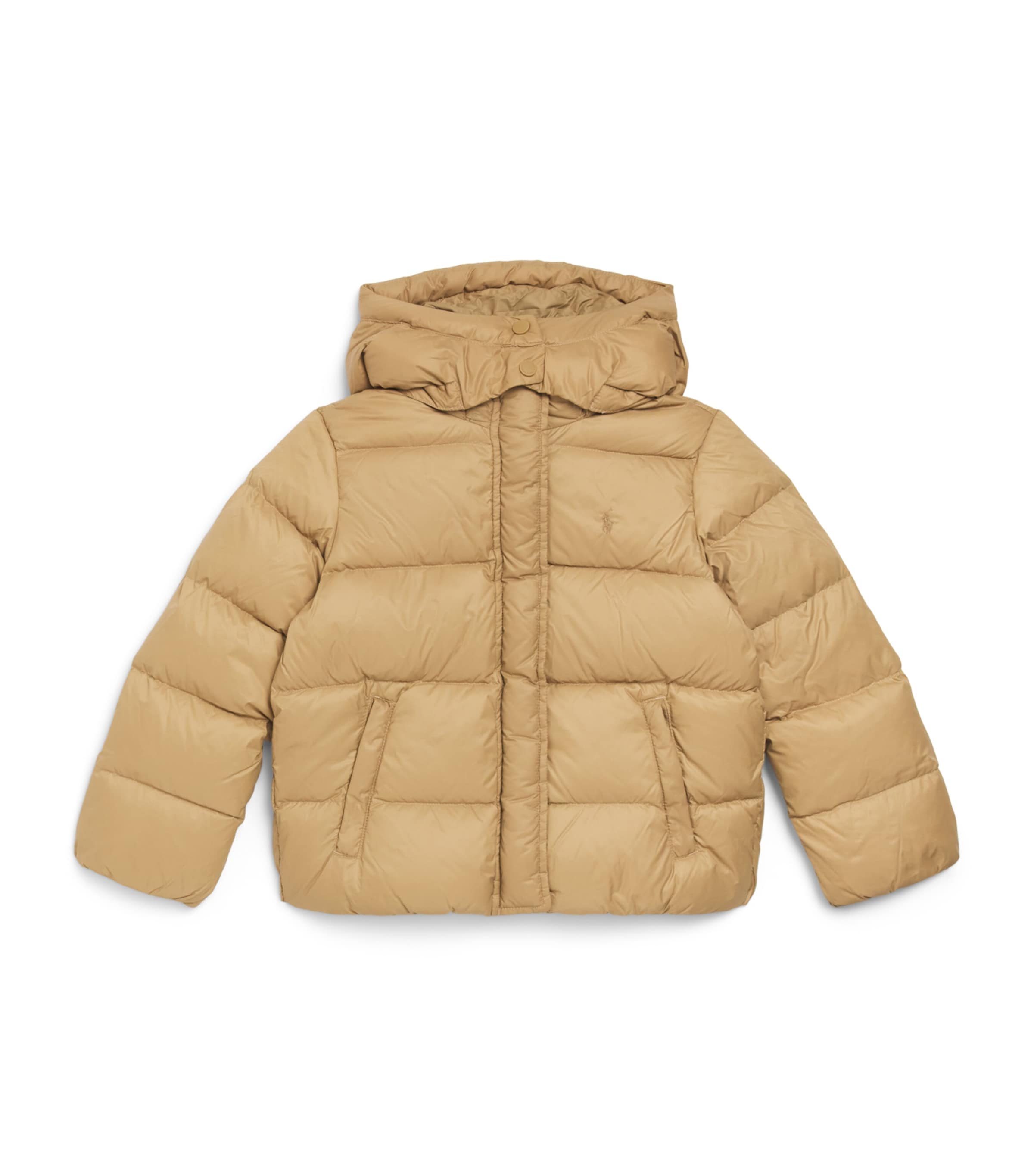 Ralph Lauren Kids Down Quilted Puffer Jacket (2-6.5 Years) Camel