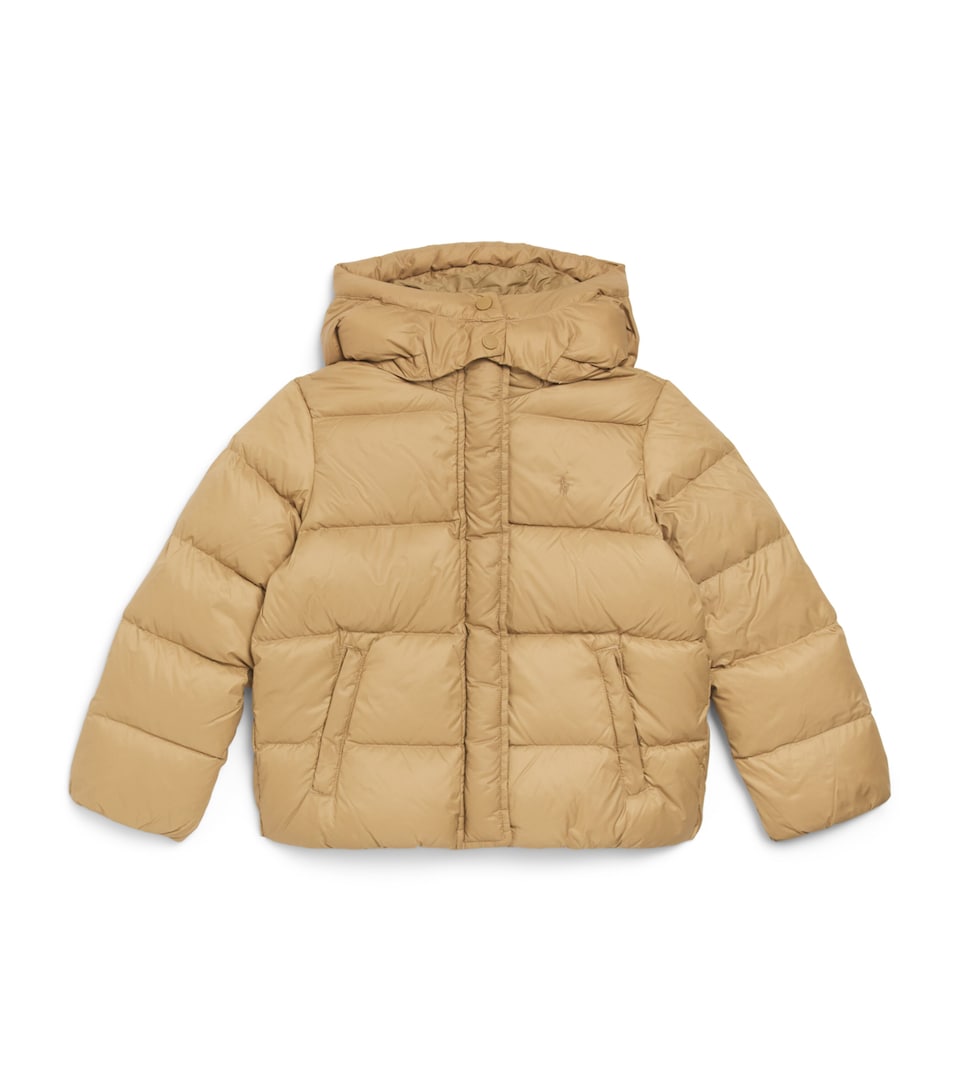 Ralph Lauren Kids Down Quilted Puffer Jacket (2-6.5 Years) Camel