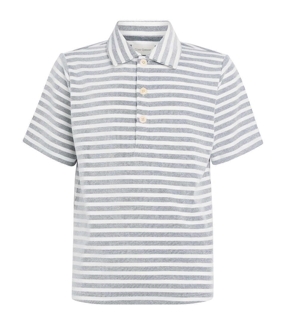 Cotton Stripe Polo Shirt