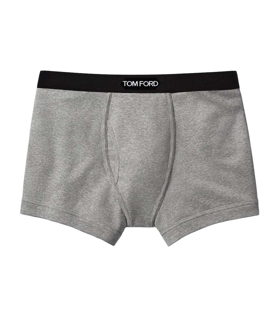 TOM FORD Mens Stretch-Cotton Logo Boxers