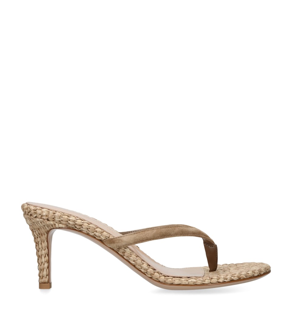 Raffia Calypso Thong Sandals 45