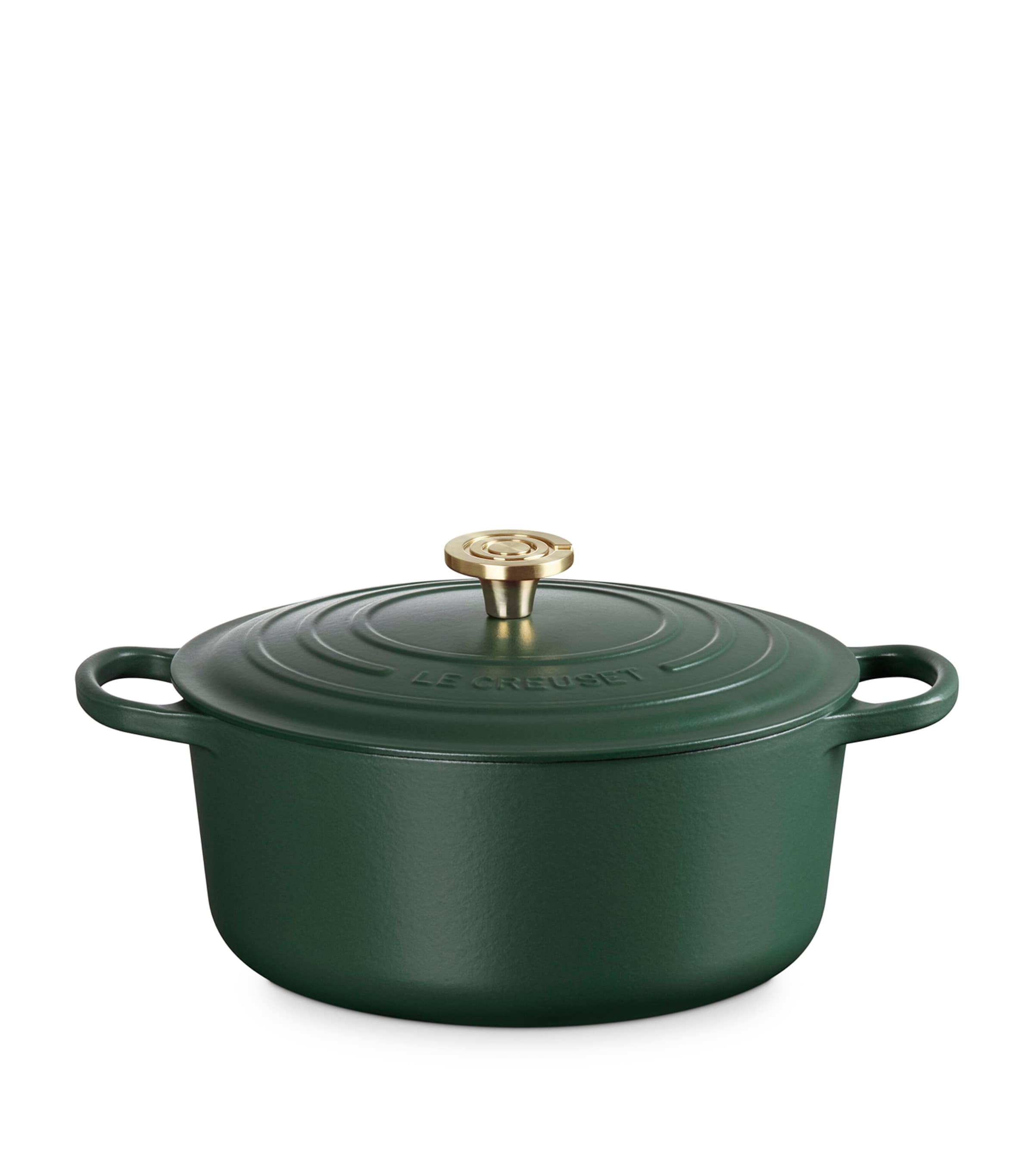 Le Creuset Cast Iron Round Casserole Dish (28cm) Green