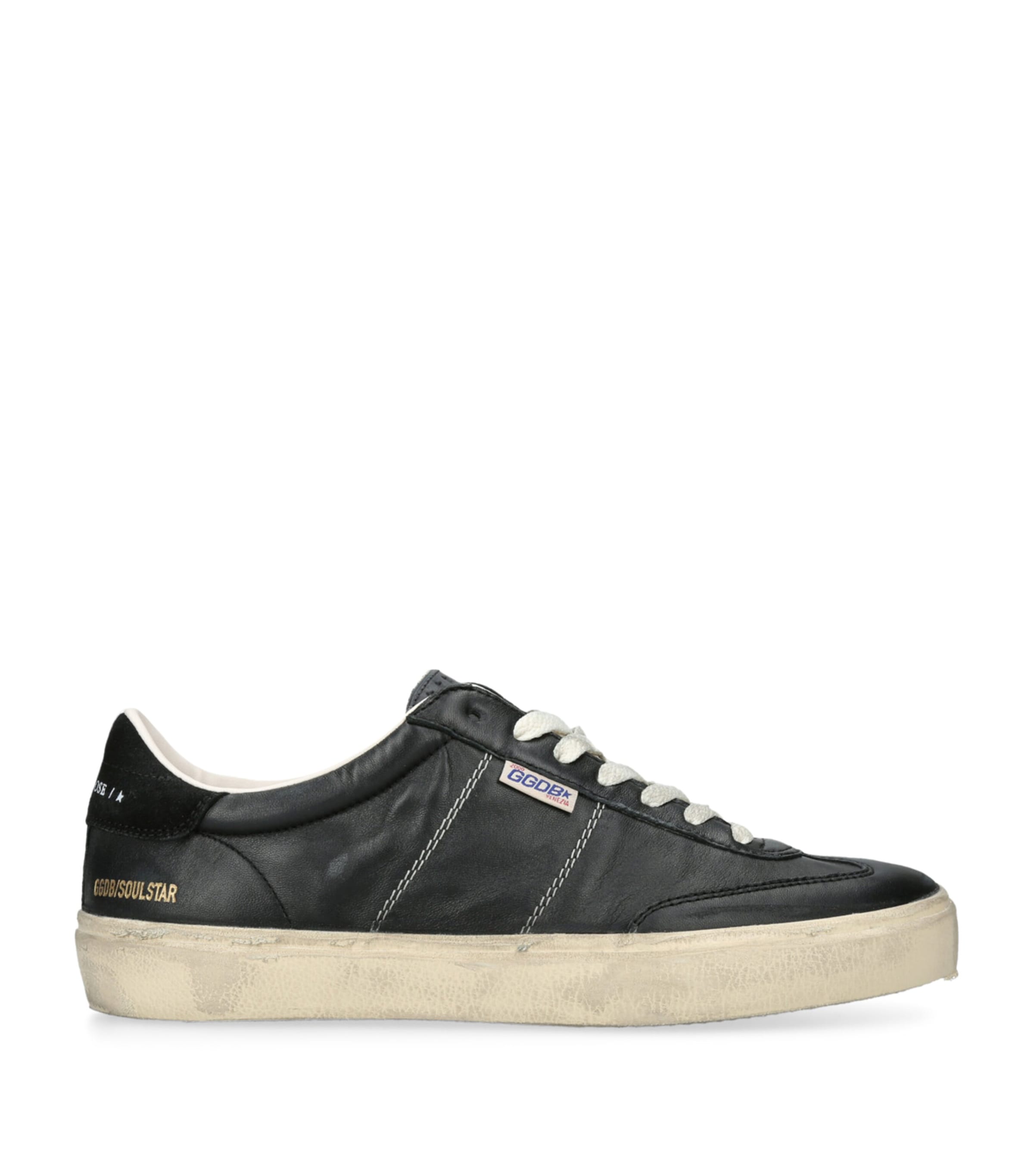 Maison Margiela Leather-Suede Replica Sneakers | Harrods US