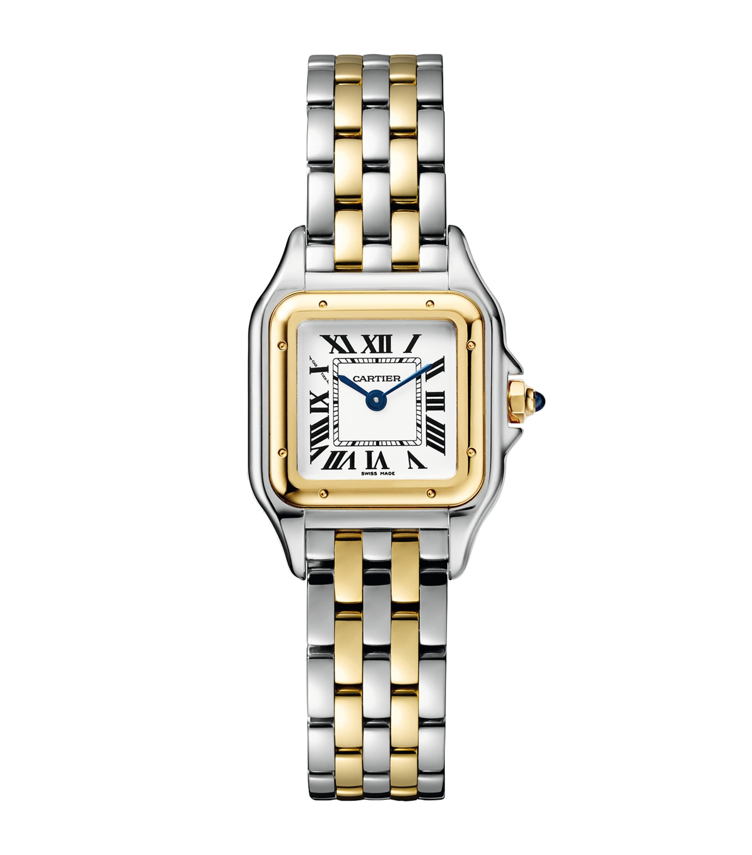 Cartier Small Yellow Gold and Stainless Steel Panthère de Cartier Watch 30mm Silver