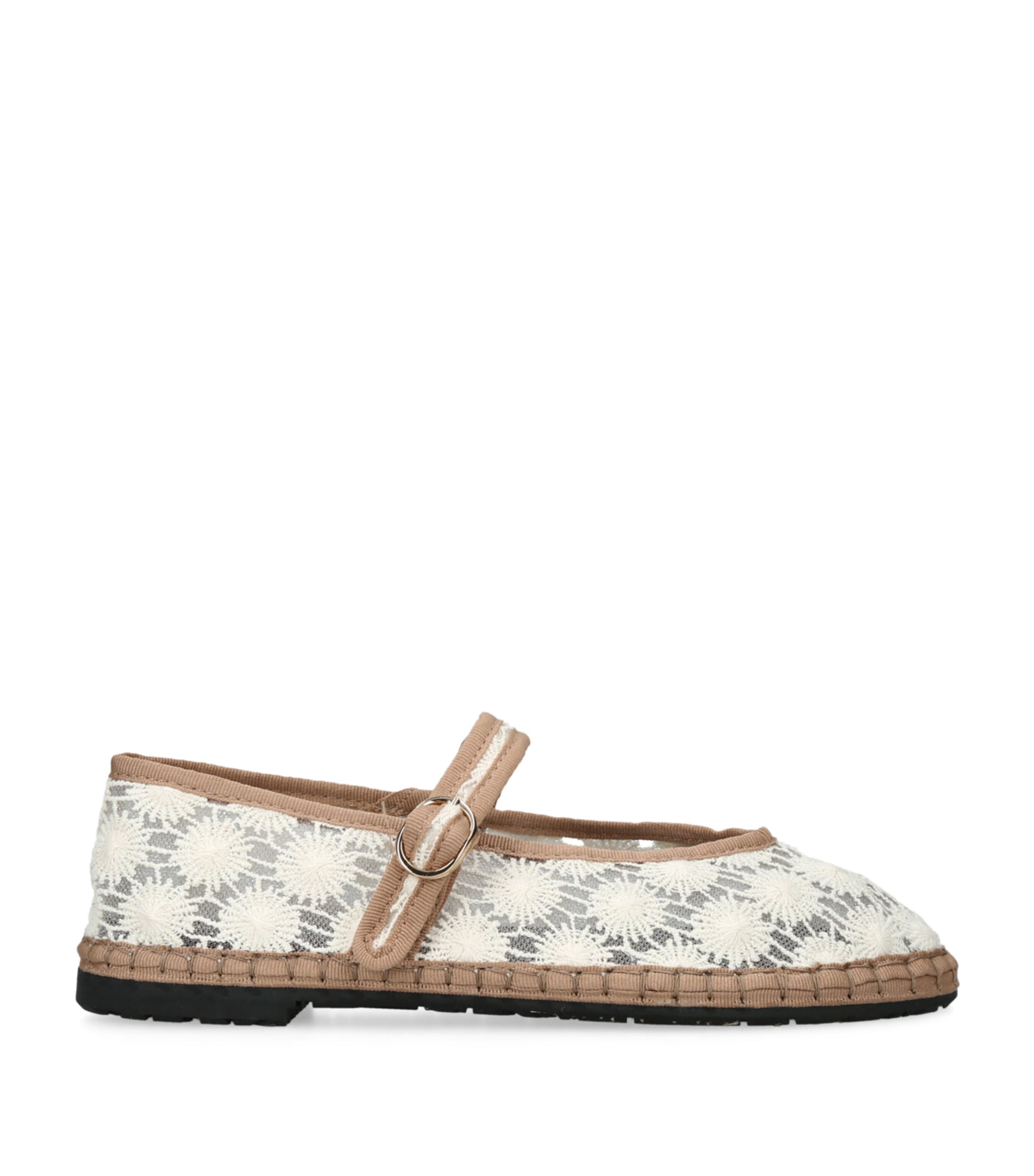 Flabelus Pierre Sunflower Ballet Flats Cream Comb