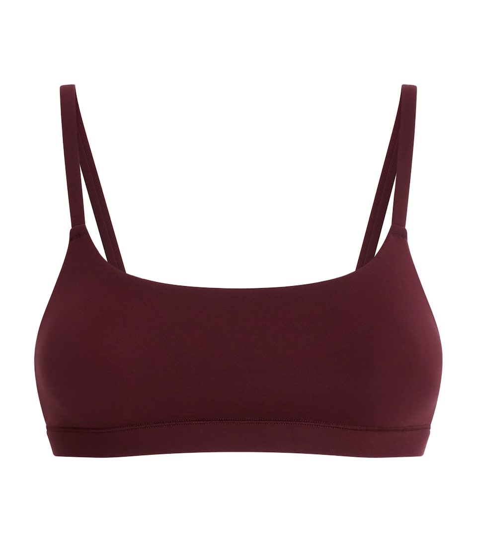 Skims Womens Fits Everybody Scoop-Neck Bralette Currant