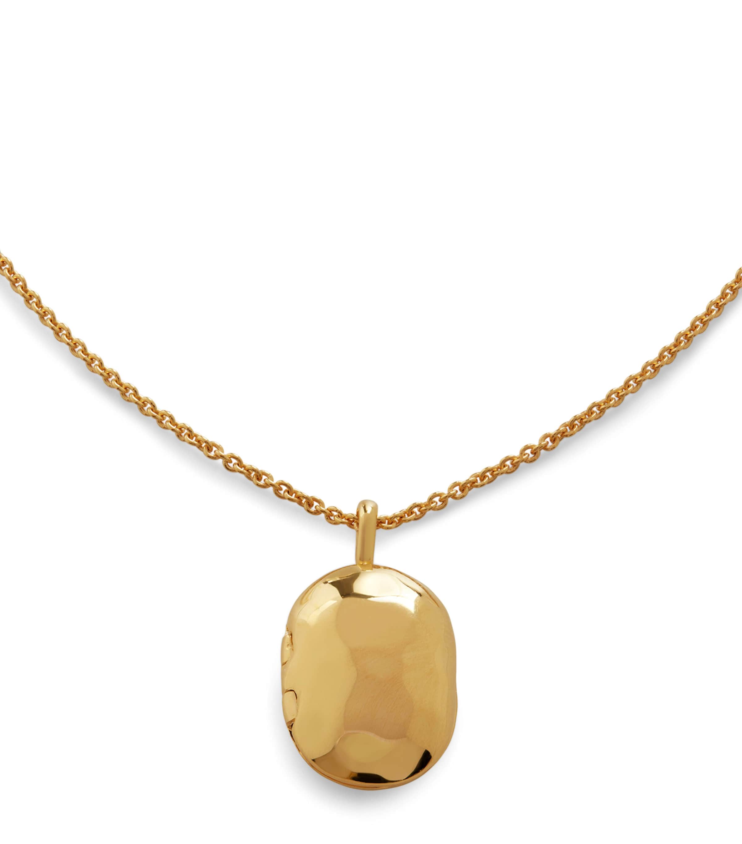Monica Vinader Gold Vermeil Havana Locket Chain Necklace Gold Vermeil