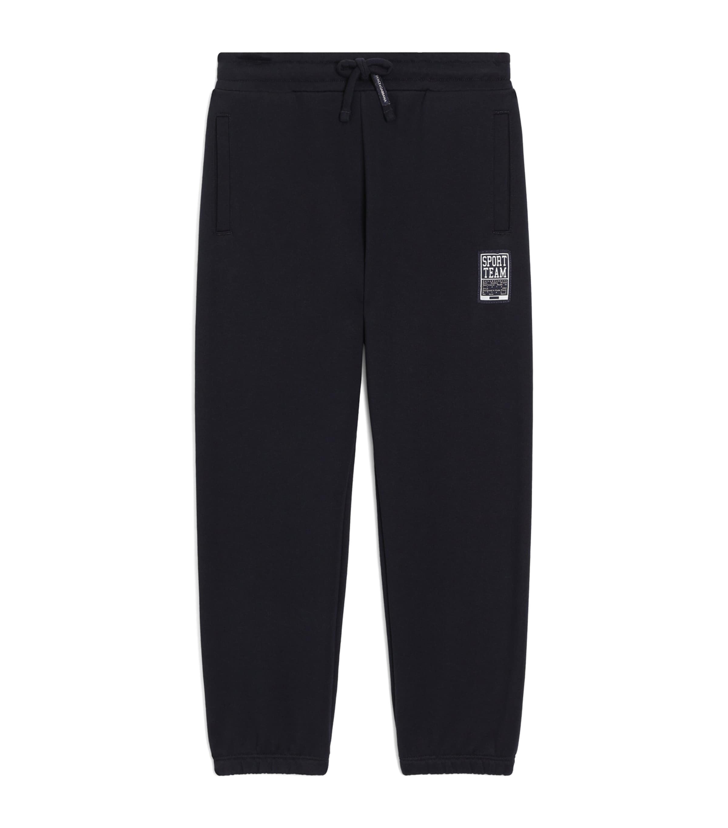 Dolce&Gabbana Kids Cotton Logo Sweatpants (8-14 Years) Blue