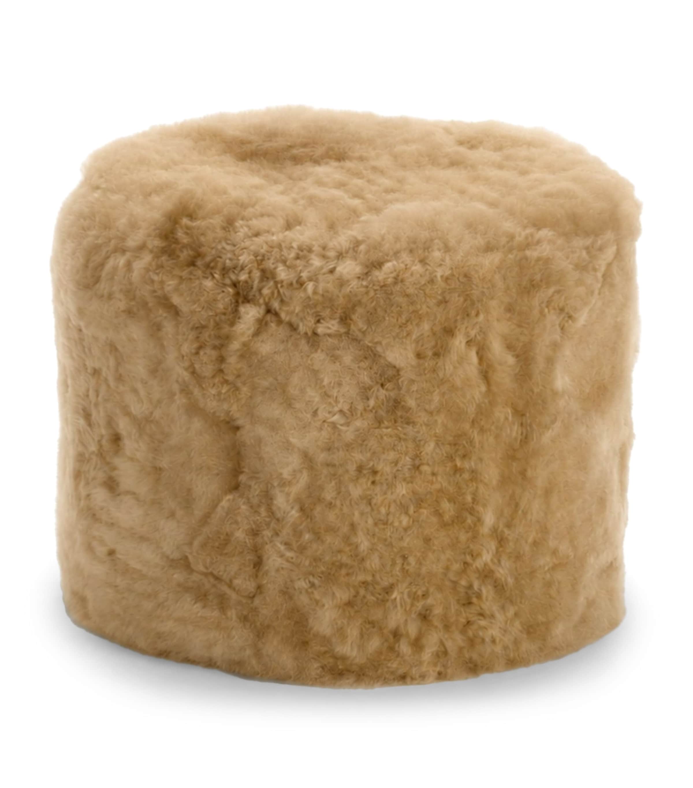 Weich Royal Alpaca Lio Pouf Taupe