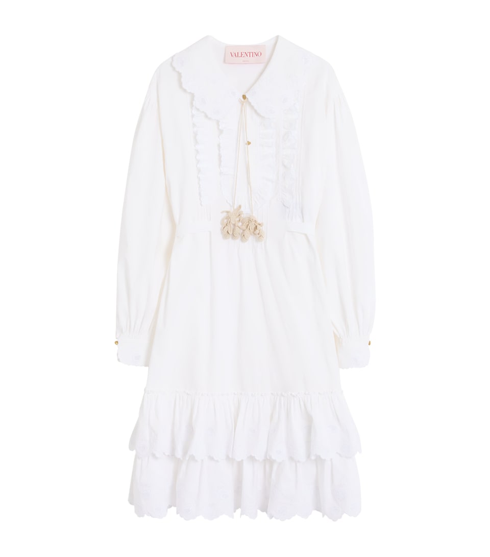 Ruffle-Detail Mini Dress