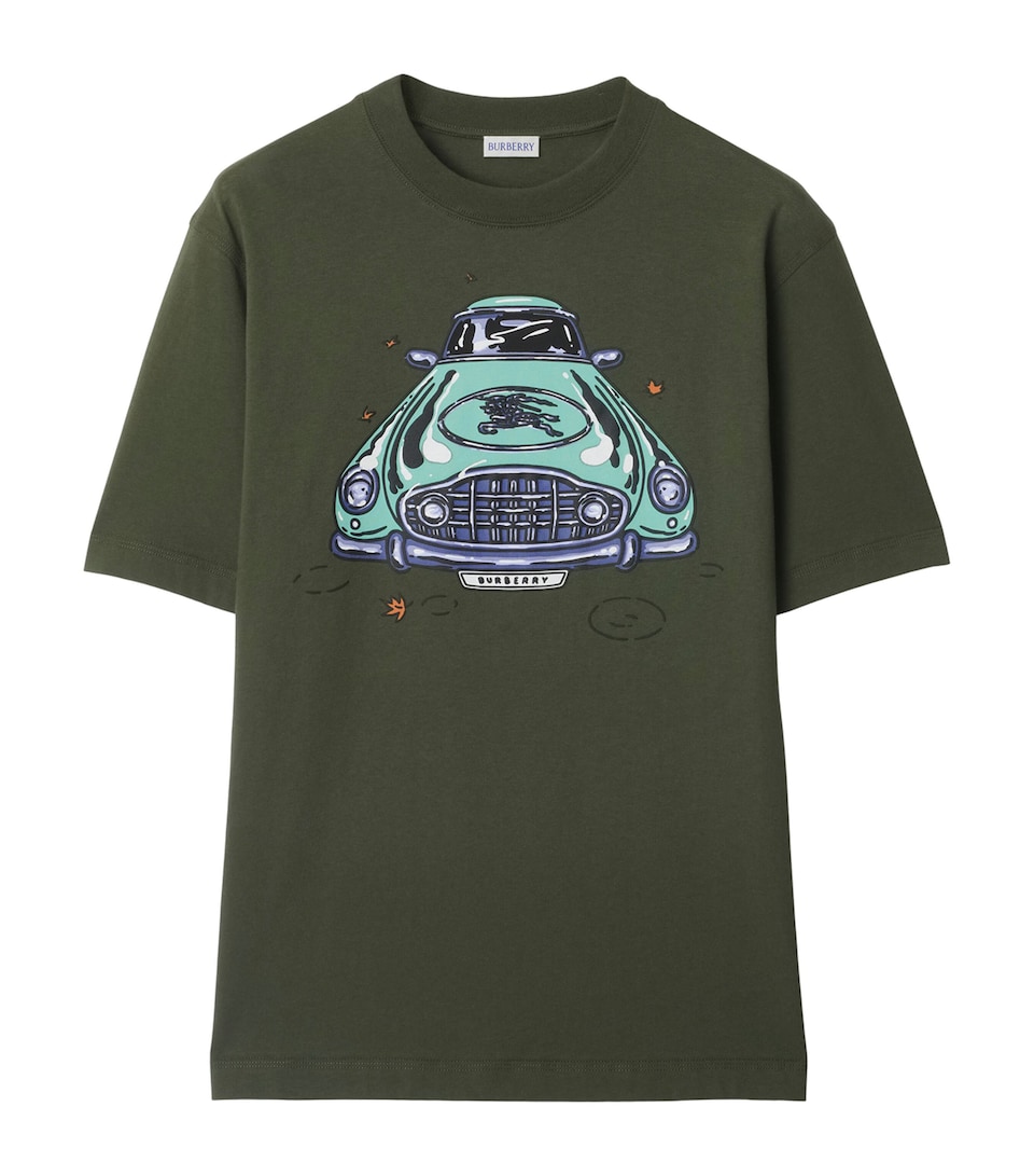 Cotton Car Print T-Shirt