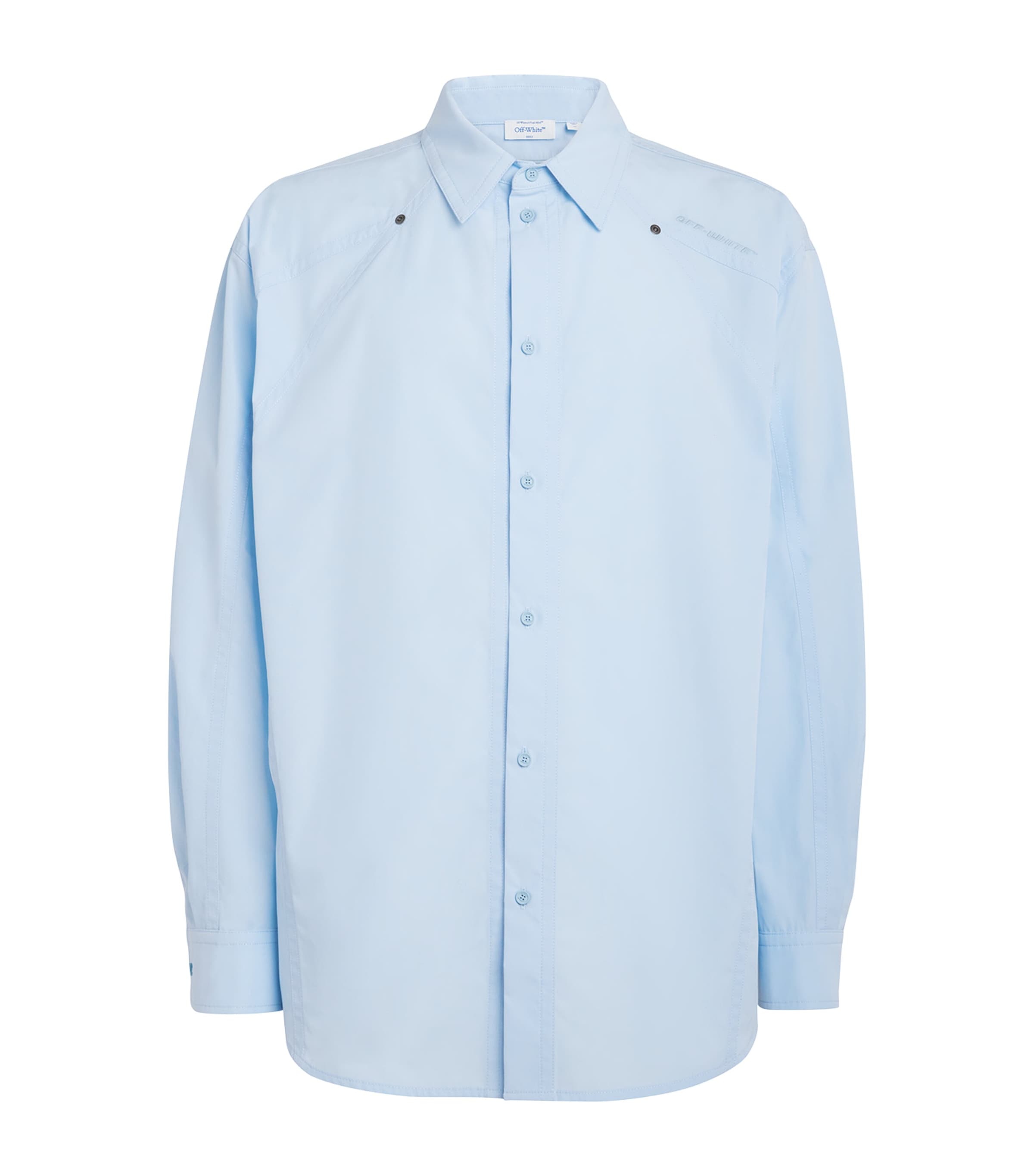 Cotton Poplin Embroidered Shirt