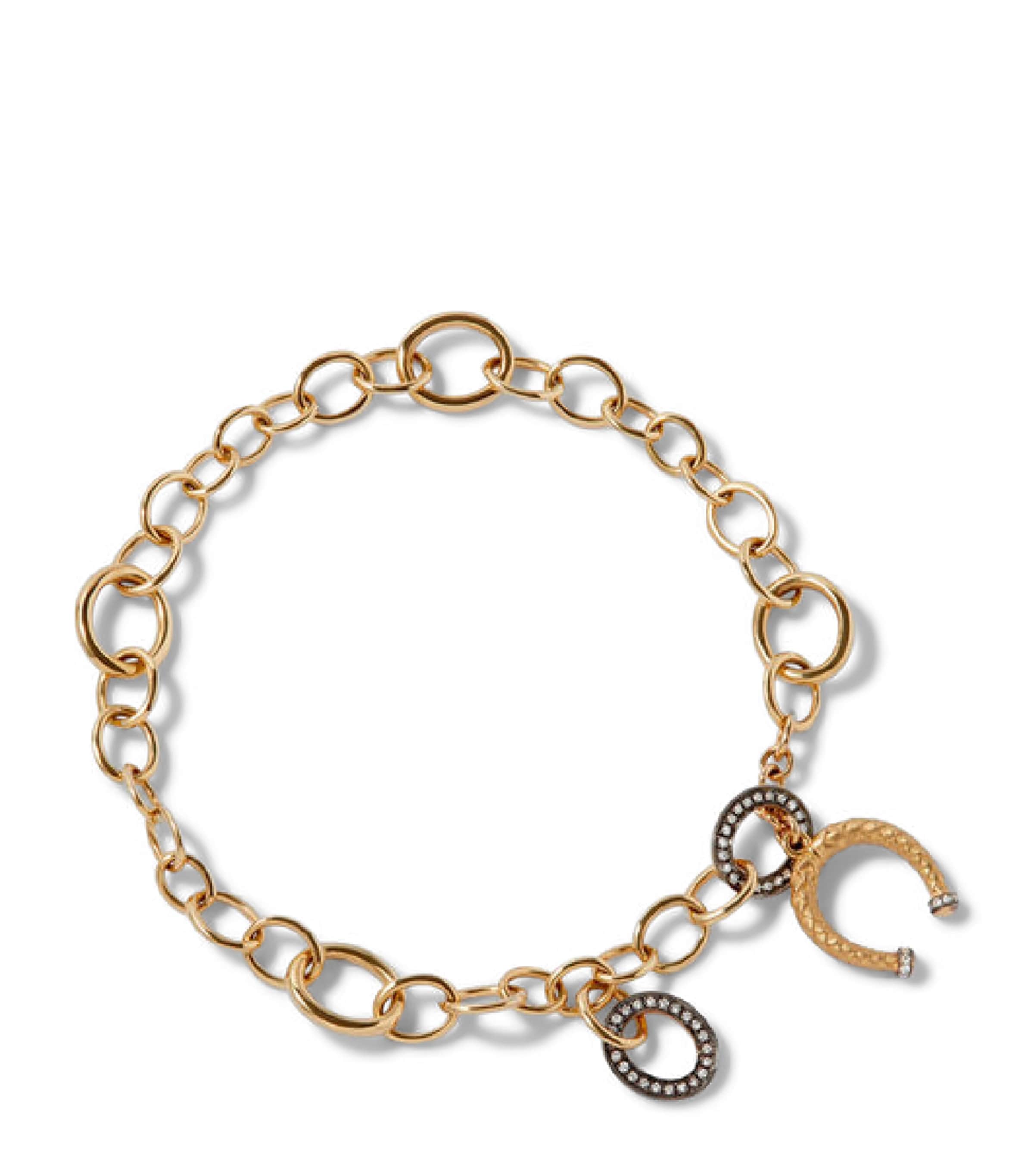 Annoushka x The Vampire’s Wife Yellow Gold and Diamond Mythology Charm Bracelet