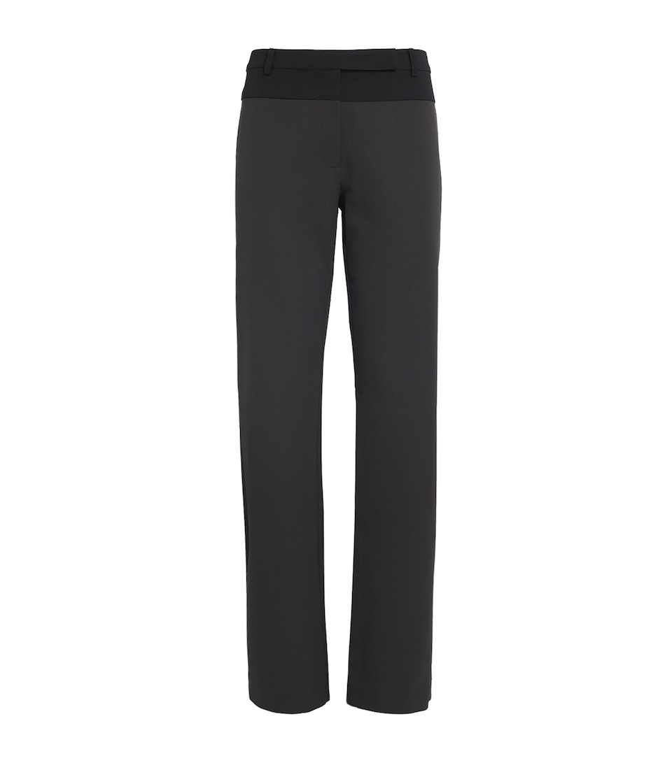 Stretch-Wool Panelled Trousers