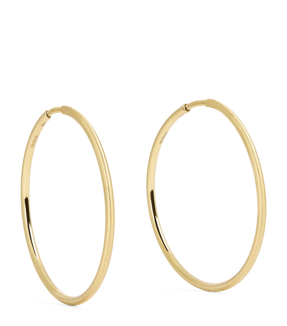 Jade Trau Yellow Gold Pia Plié Hoop Earrings Yellow Gold