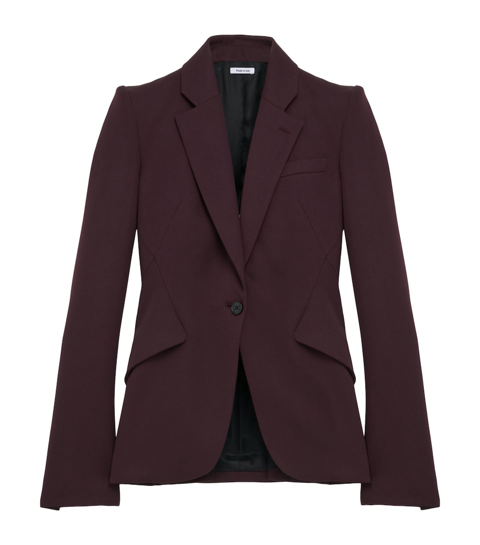 Wool Single-Breasted Blazer