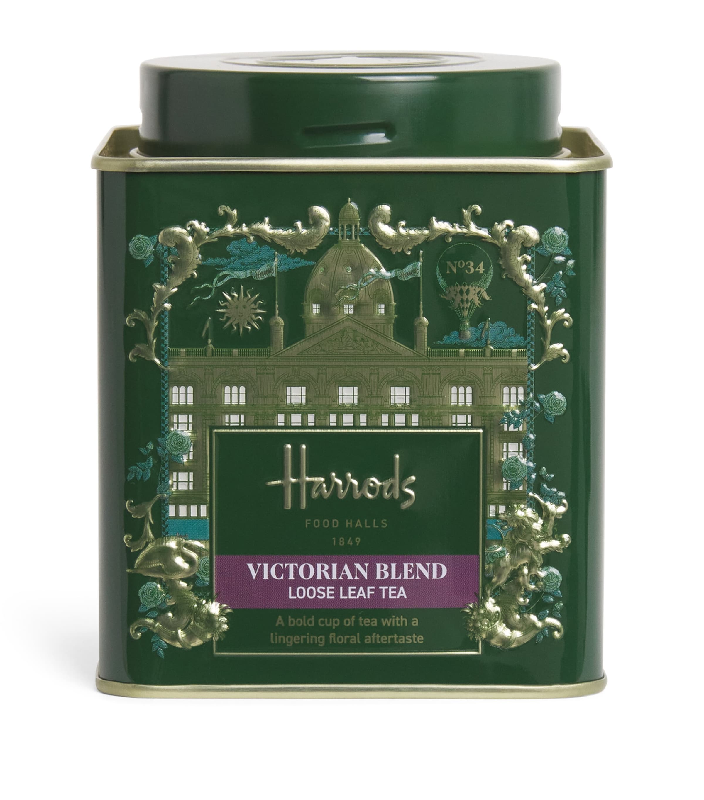 Harrods - Harrods No.10 カフェインレス ブレックファスト 125g Leaf Harrods No.10 Decaffeinated Breakfast Loose Leaf Tea (125g